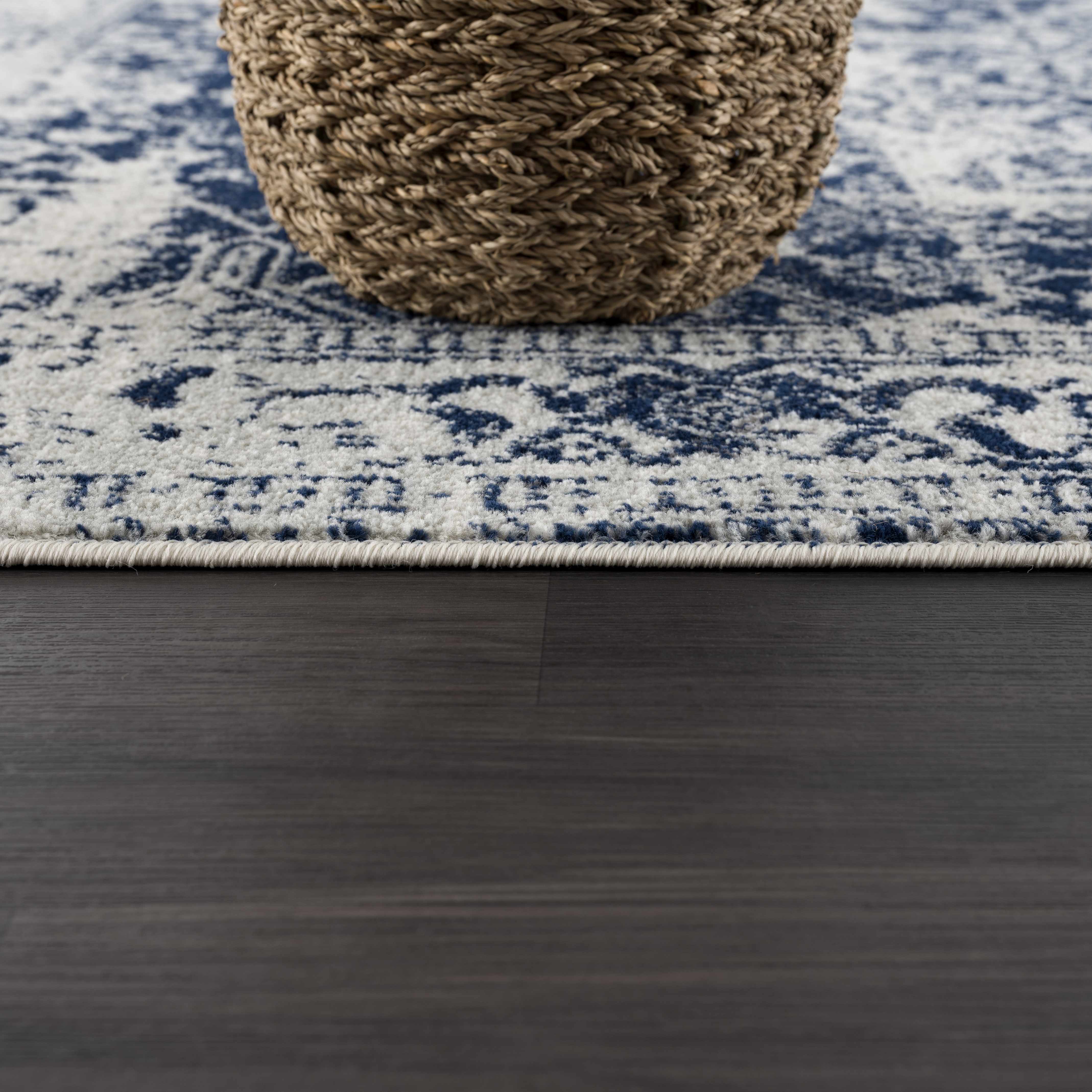 Rachel Navy Area Rug - Decor Addict, LLC