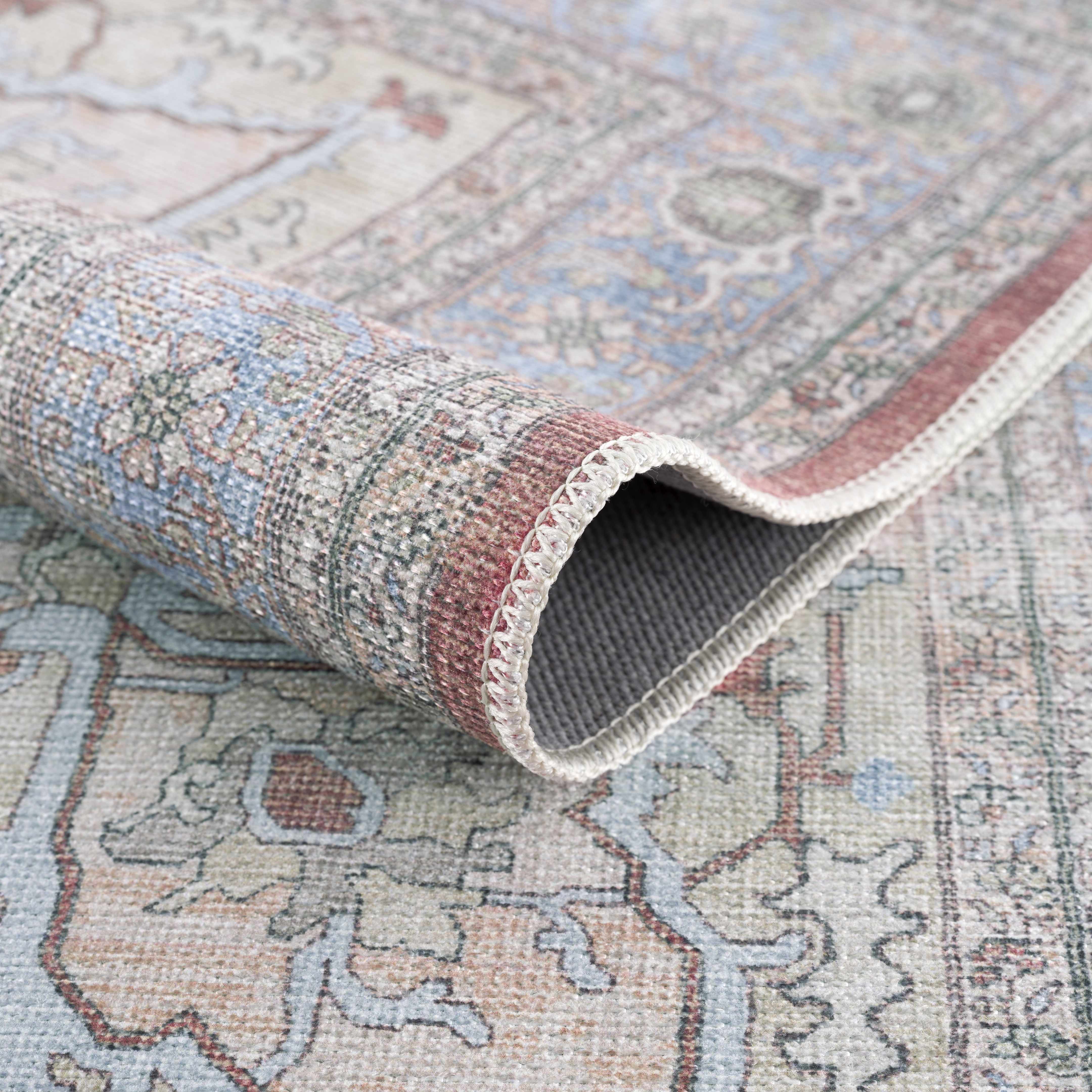 Brown Bagamanoc Medallion Washable Area Rug - Decor Addict, LLC