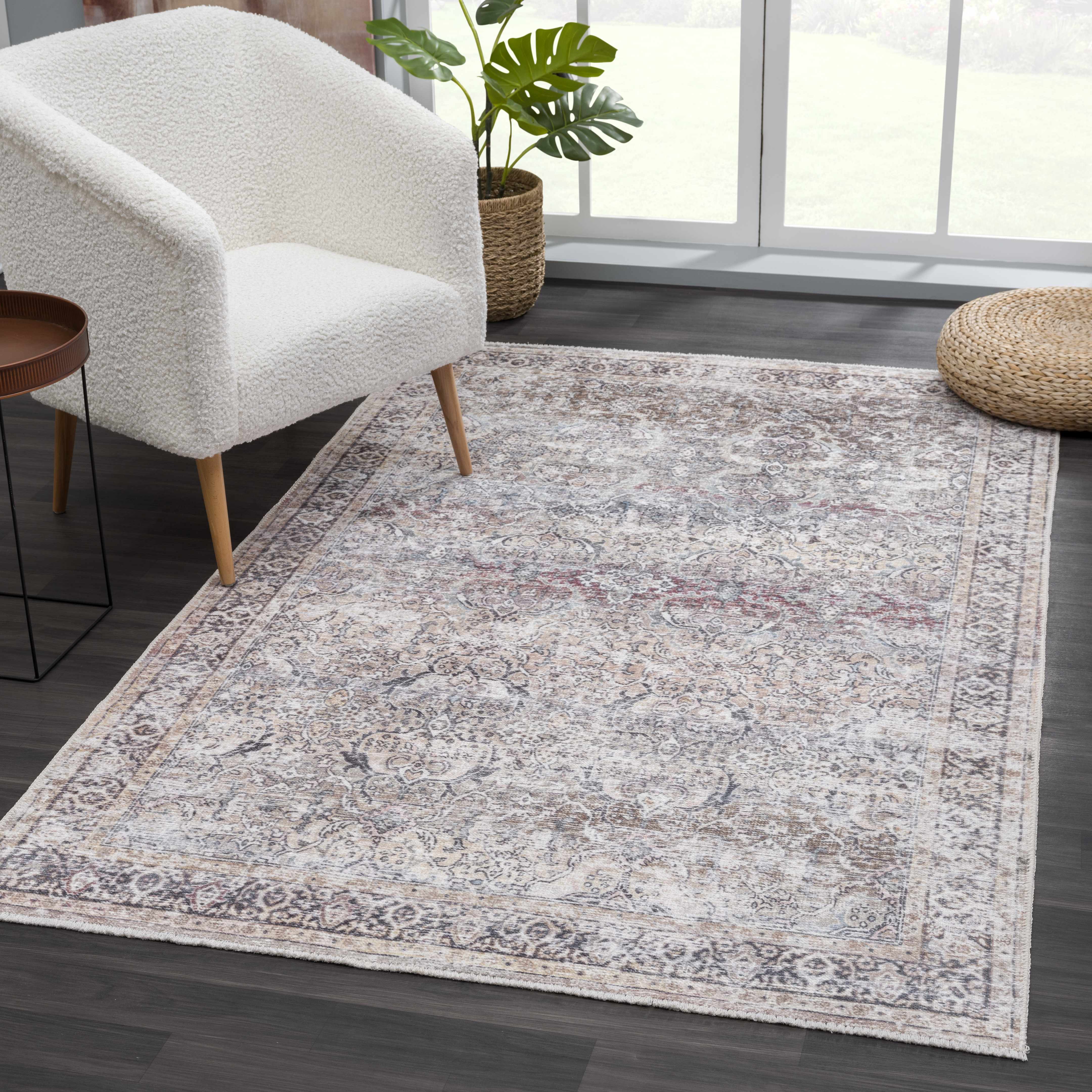 Olive Holi-2304 Washable Area Rug - Decor Addict, LLC