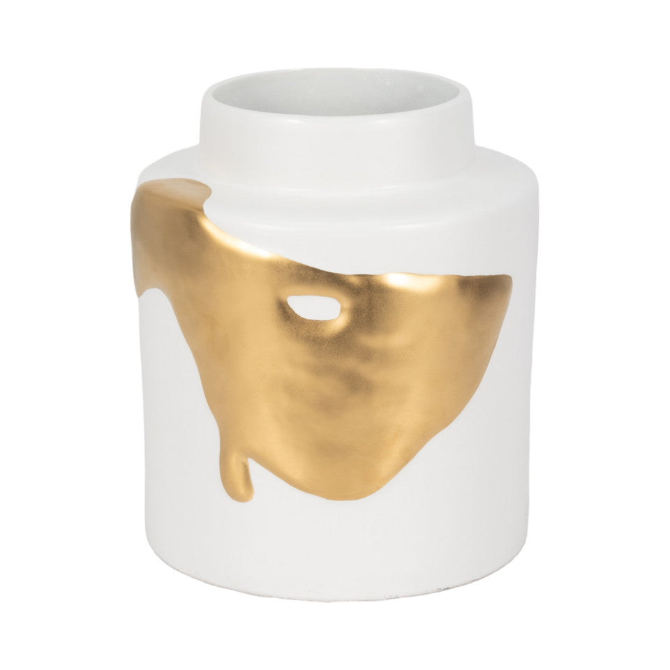 10" Procida Small Vase, White - Decor Addict, LLC