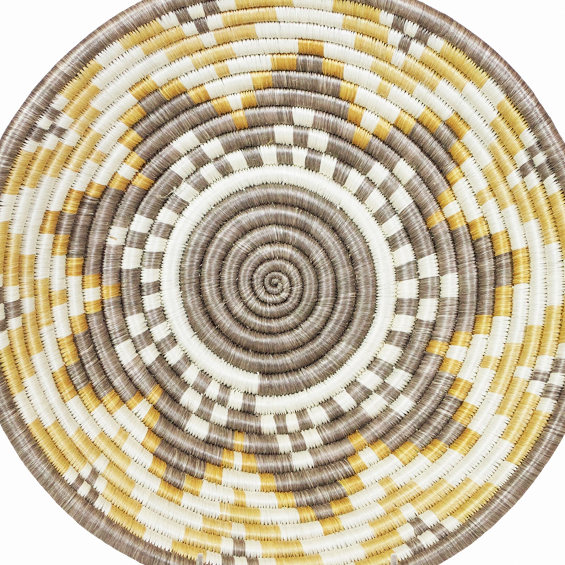 12" Large Gold Hope Round Basket - Decor Addict, LLC