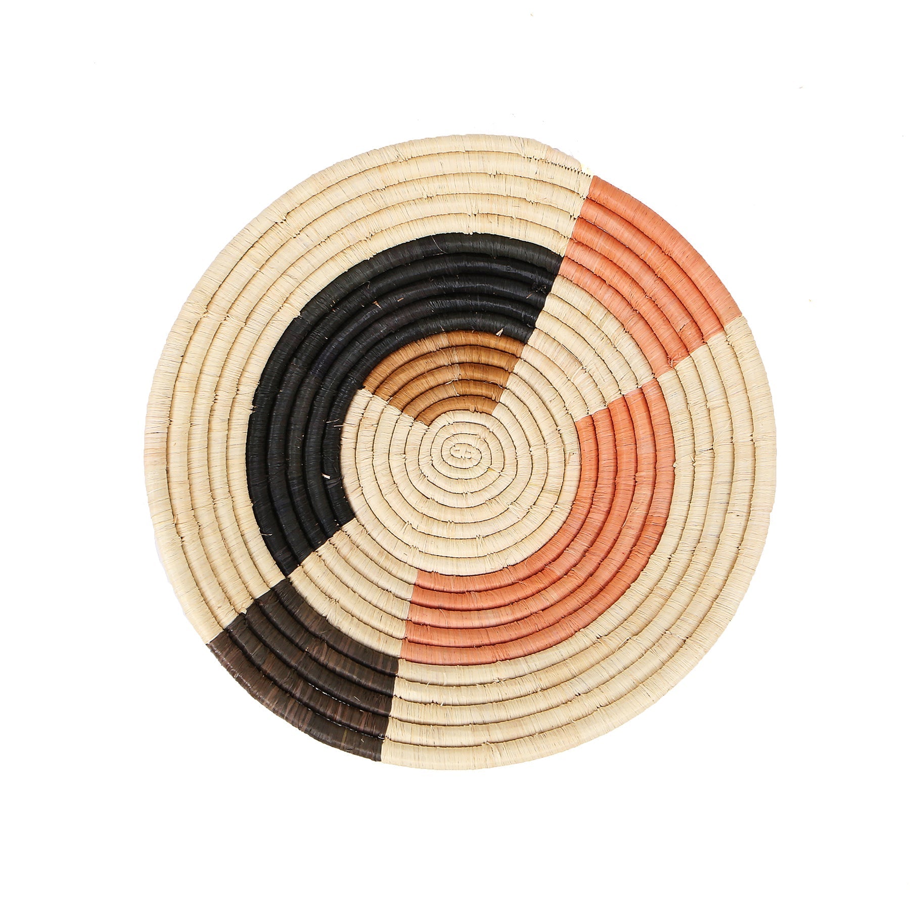 14" Extra Large Peach Msanii Round Basket - Decor Addict, LLC