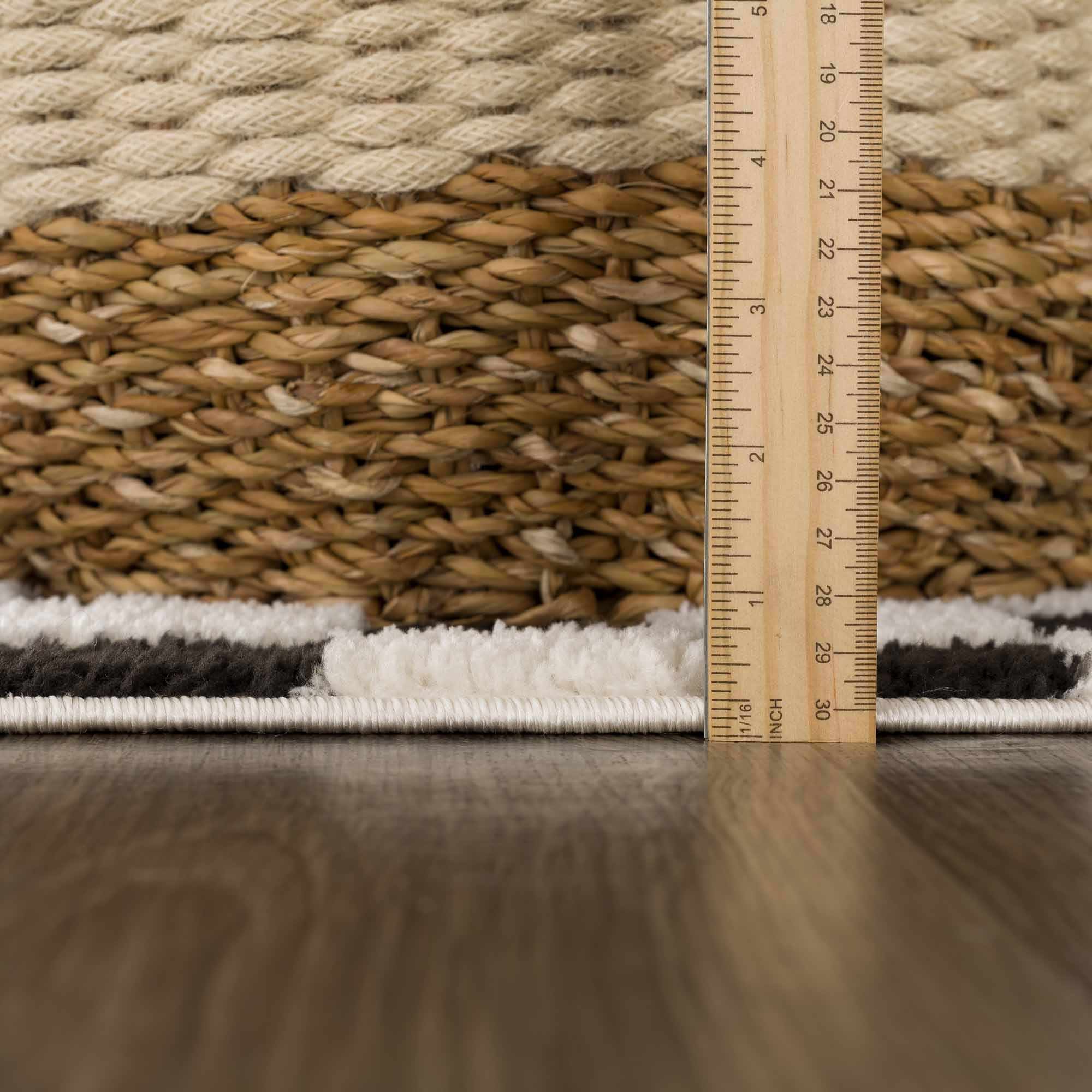 Lajos Black & White Checkered Area Rug - Decor Addict, LLC