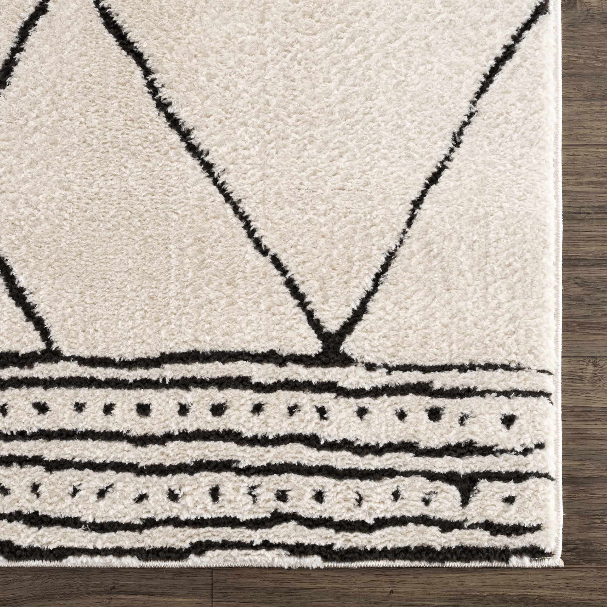 Keone Black & White Area Rug - Decor Addict, LLC