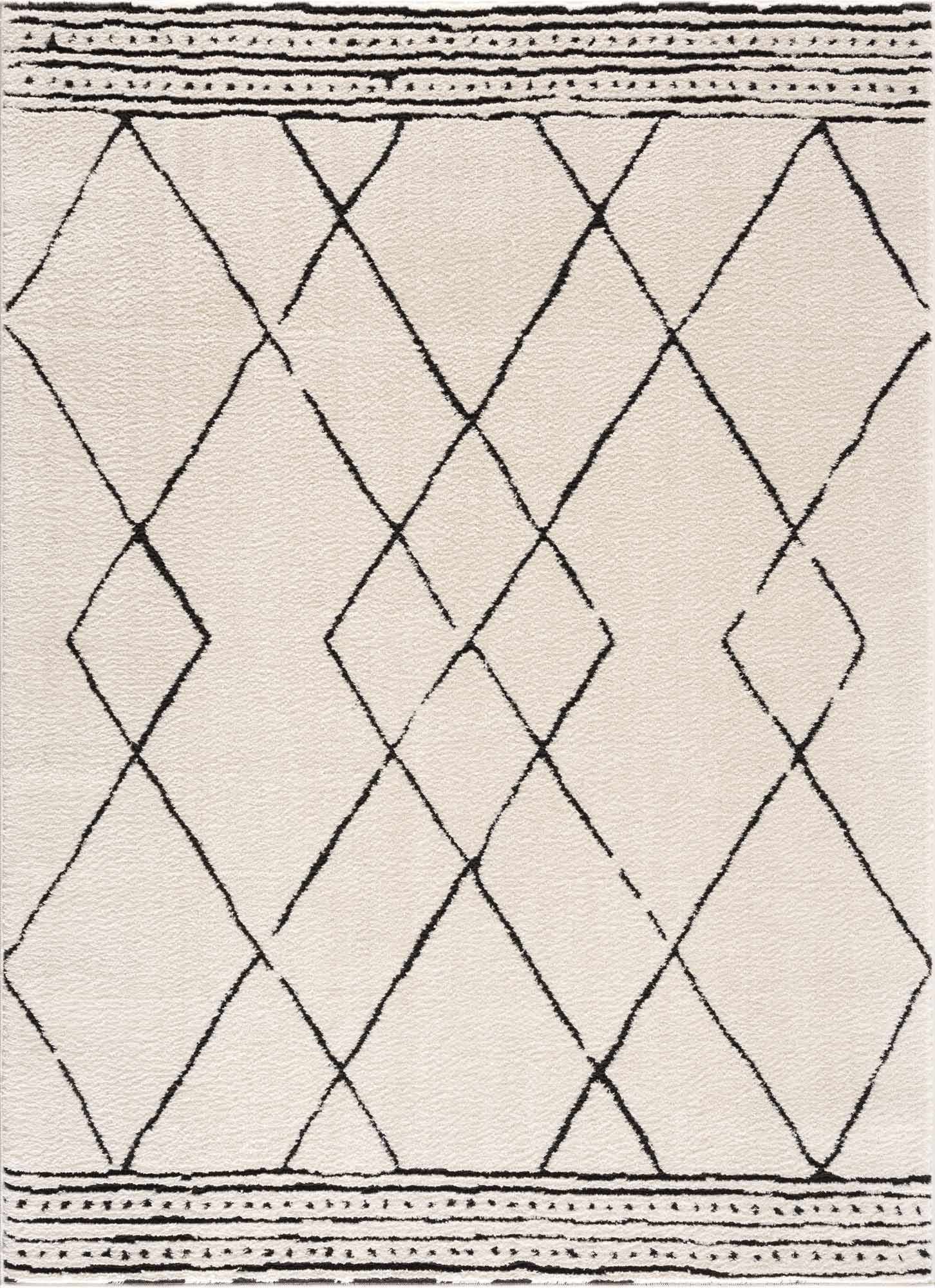 Keone Black & White Area Rug - Decor Addict, LLC