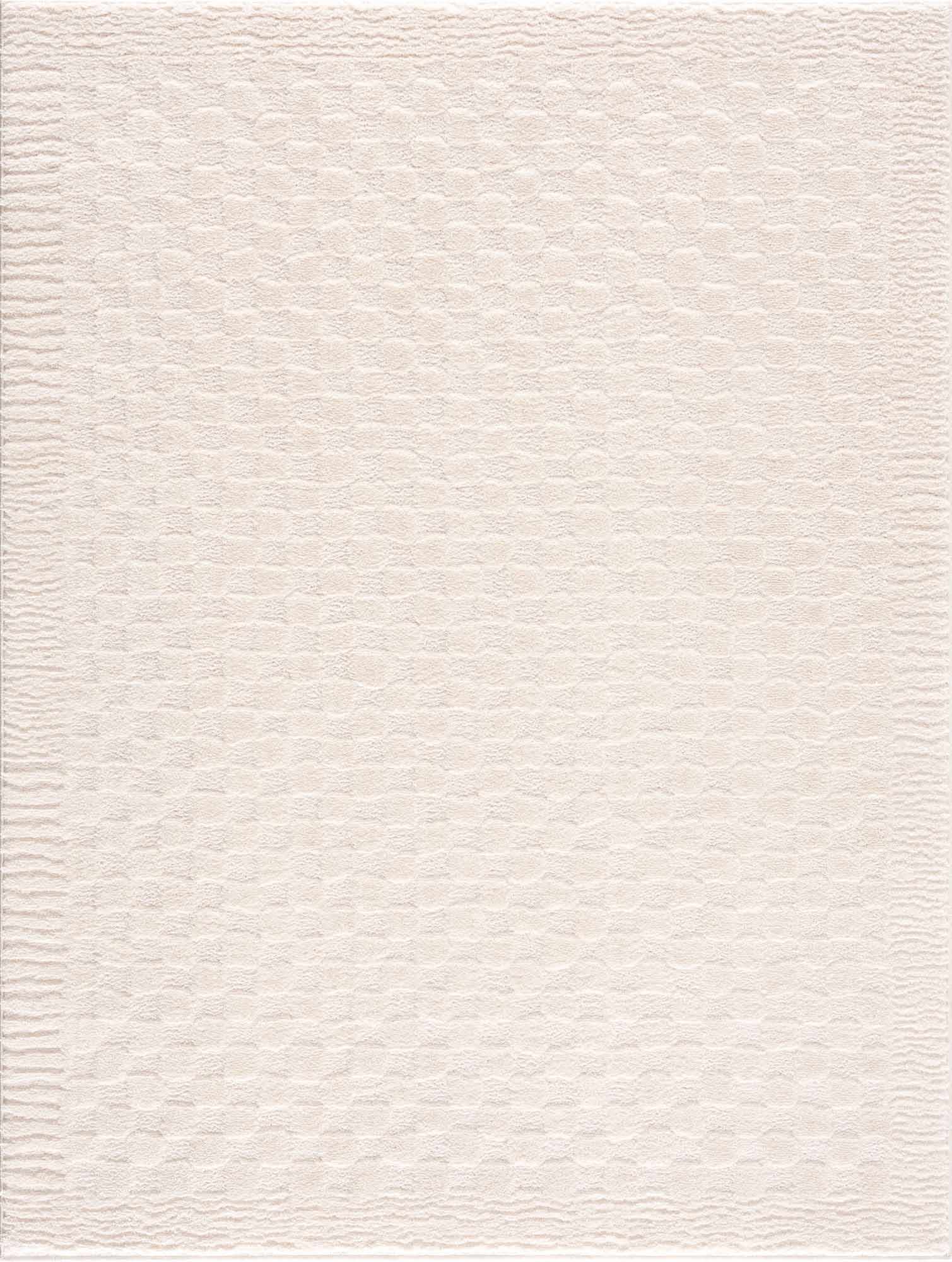 Leryn Ivory Checkered Area Rug - Decor Addict, LLC