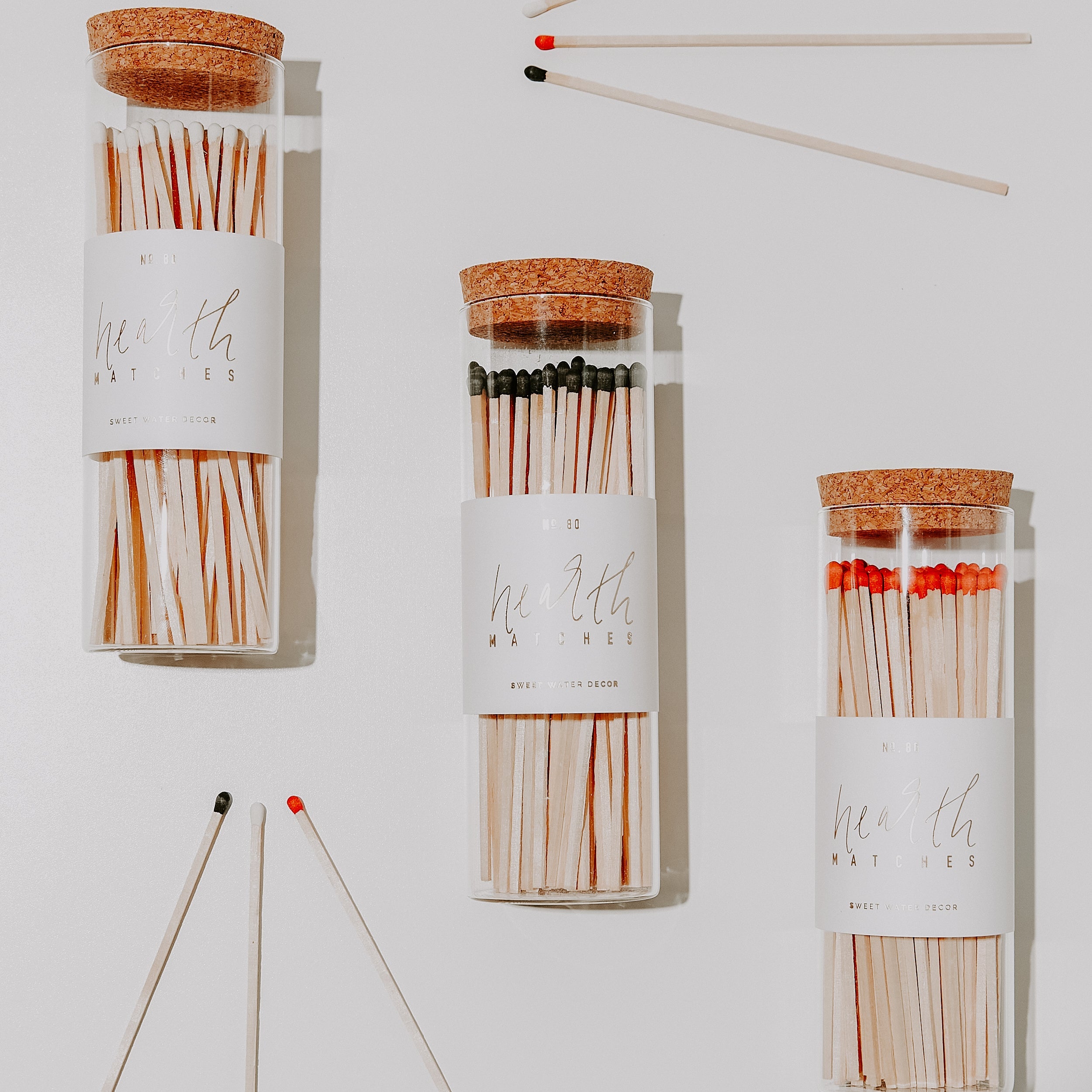 White Tip Hearth Matches - 80 Count, 7" - Decor Addict, LLC