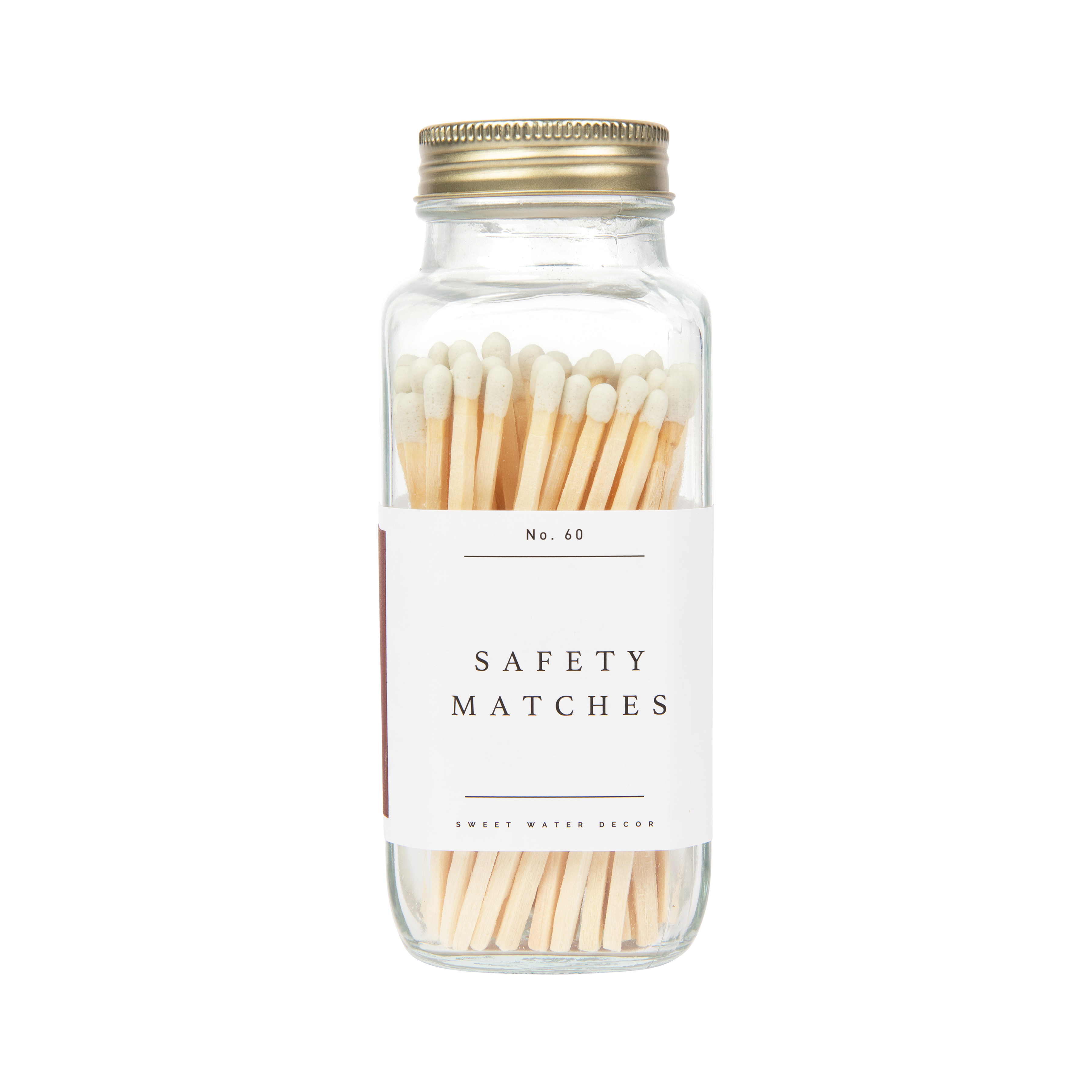 White Tip Safety Matches - 60 Count, 3.75" - Decor Addict, LLC