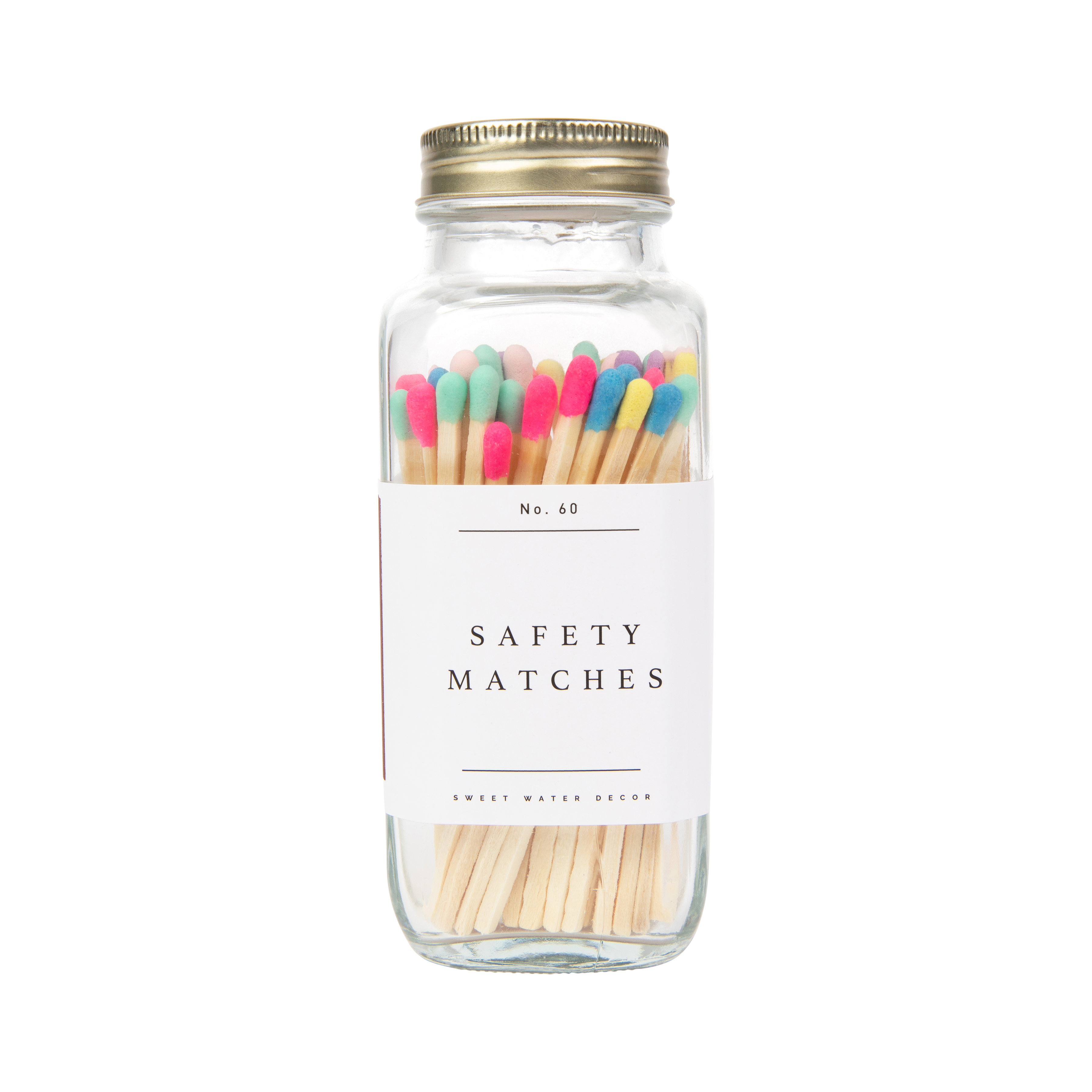 Multicolor Rainbow Safety Matches - 60 Count, 3.75" - Decor Addict, LLC