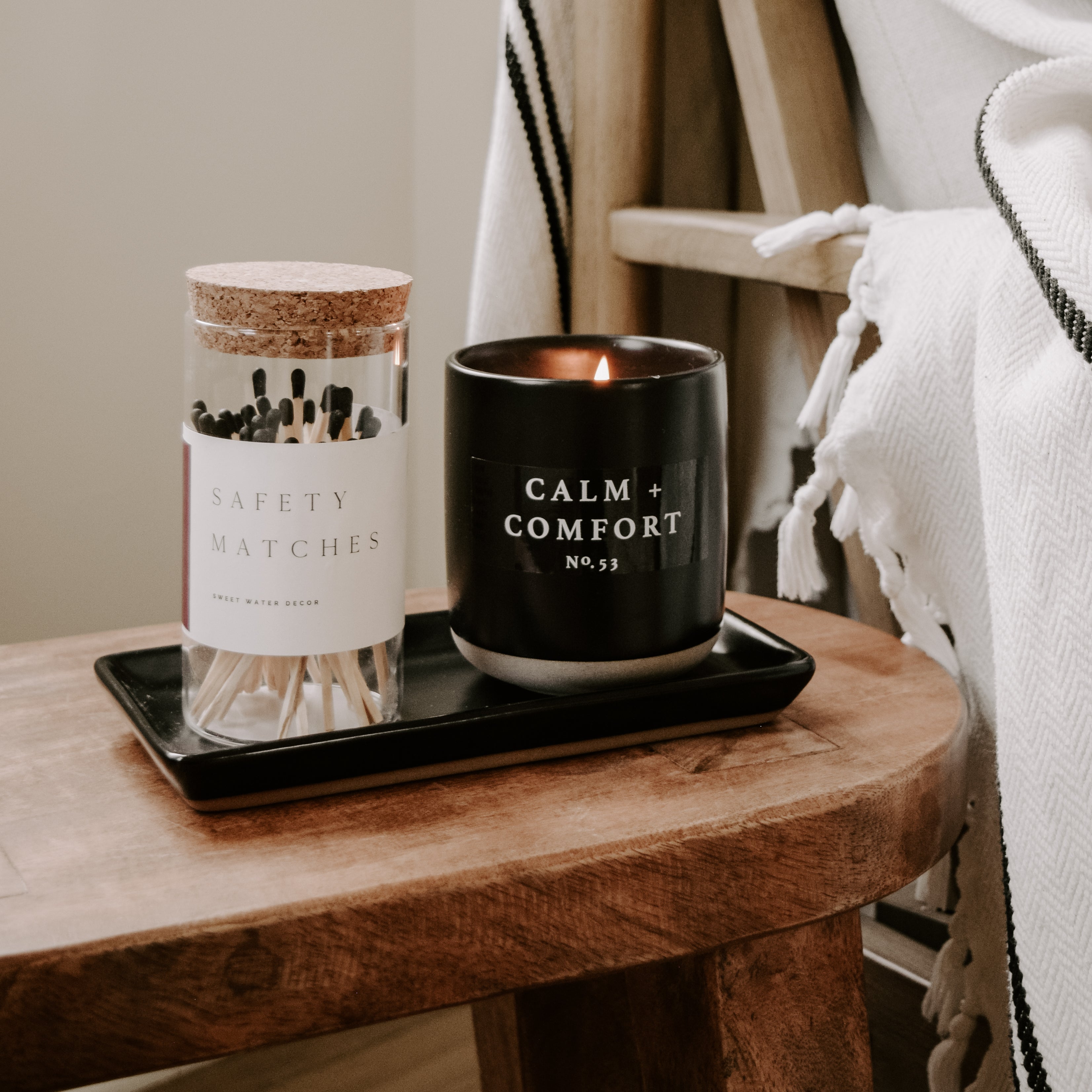 Black Tip Medium Hearth Matches - 100 Count, 4" - Decor Addict, LLC