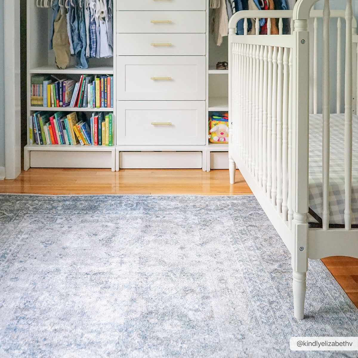 Gael Blue Washable Area Rug - Decor Addict, LLC