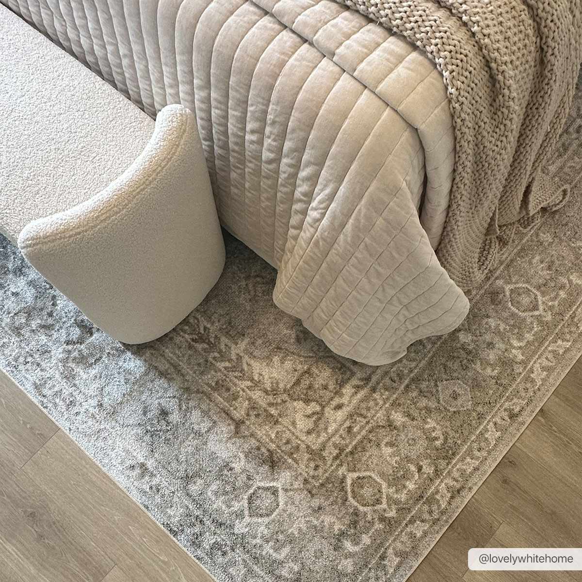 Gael Cream Washable Area Rug - Decor Addict, LLC