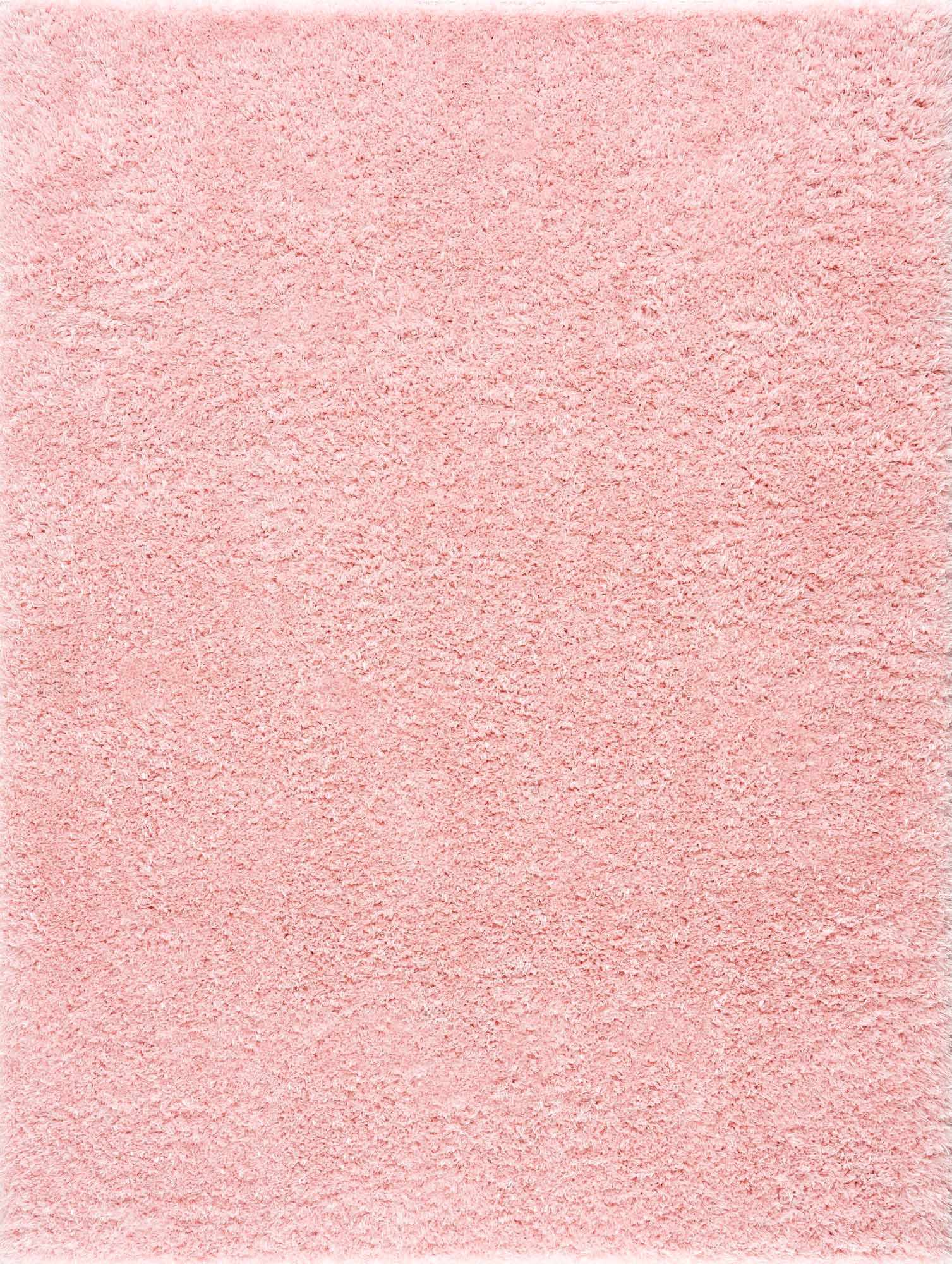 Faina Solid Pink Shag Rug Washable - Decor Addict, LLC