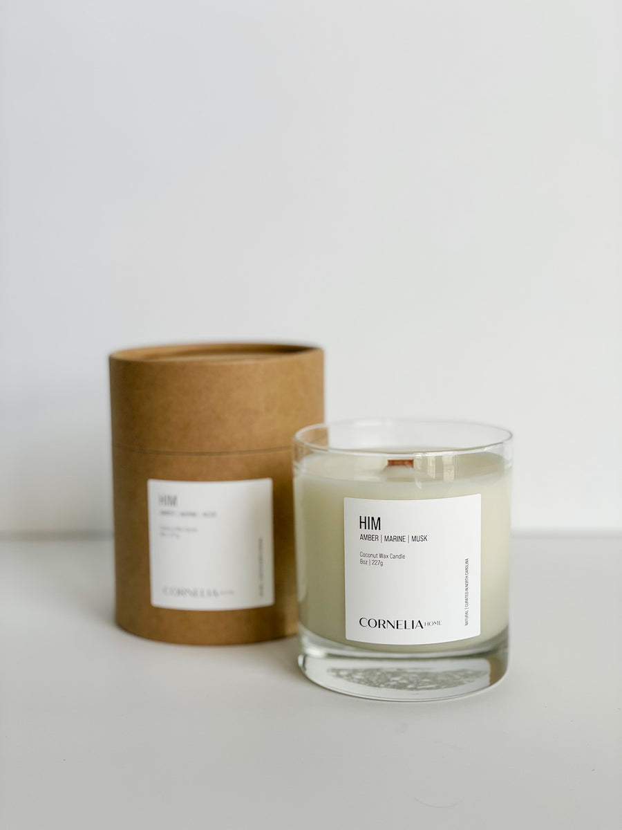 Him Candle by Cornelia Home - Decor Addict, LLC