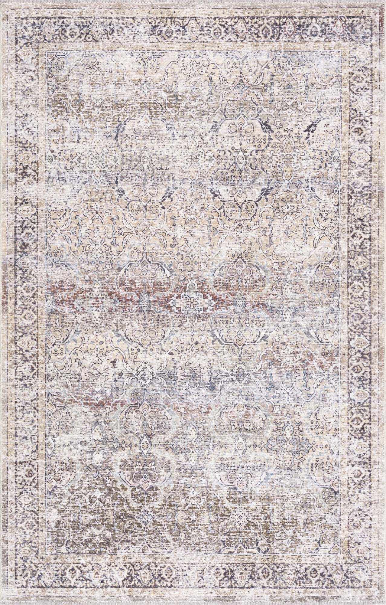 Olive Holi-2304 Washable Area Rug - Decor Addict, LLC