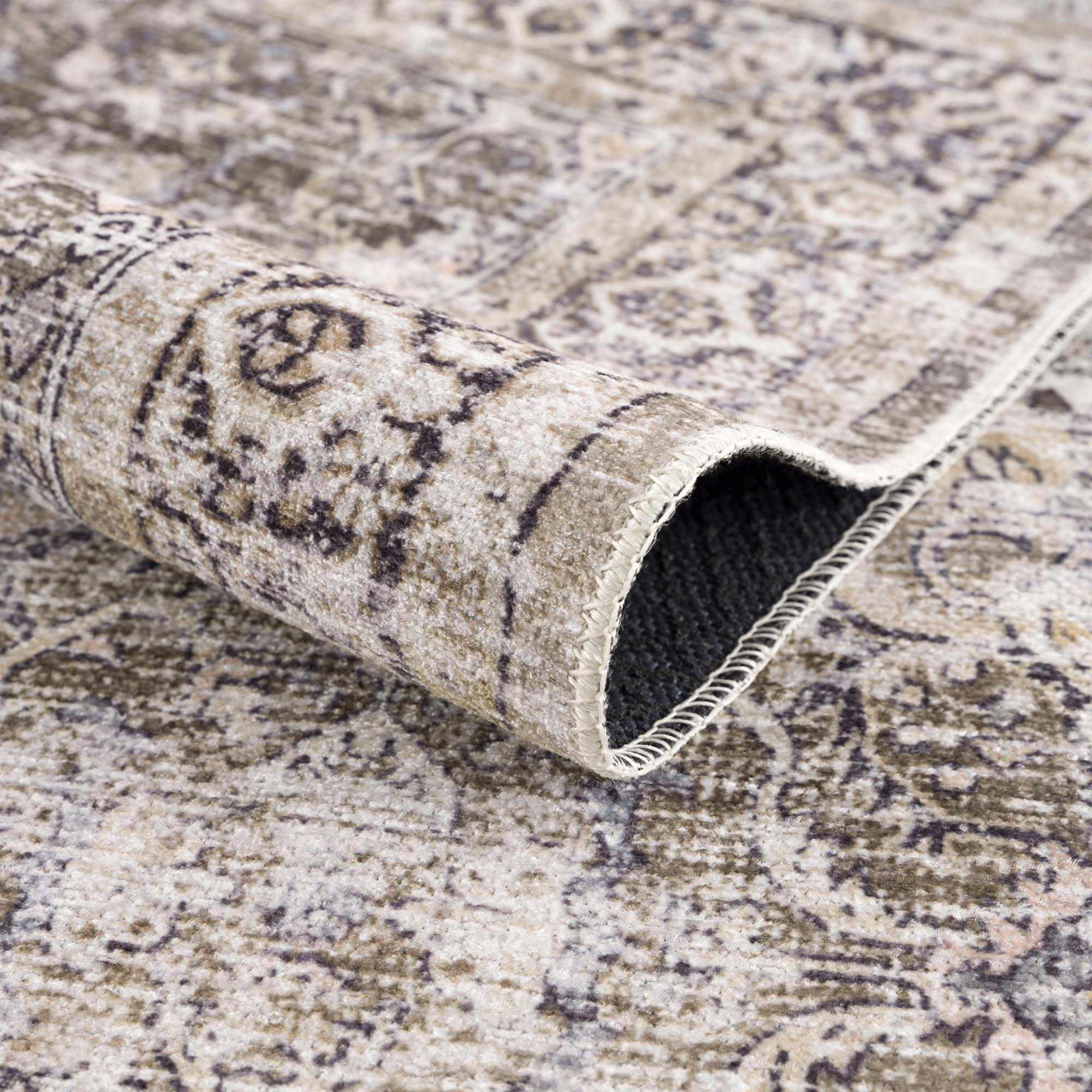 Olive Holi-2304 Washable Area Rug - Decor Addict, LLC