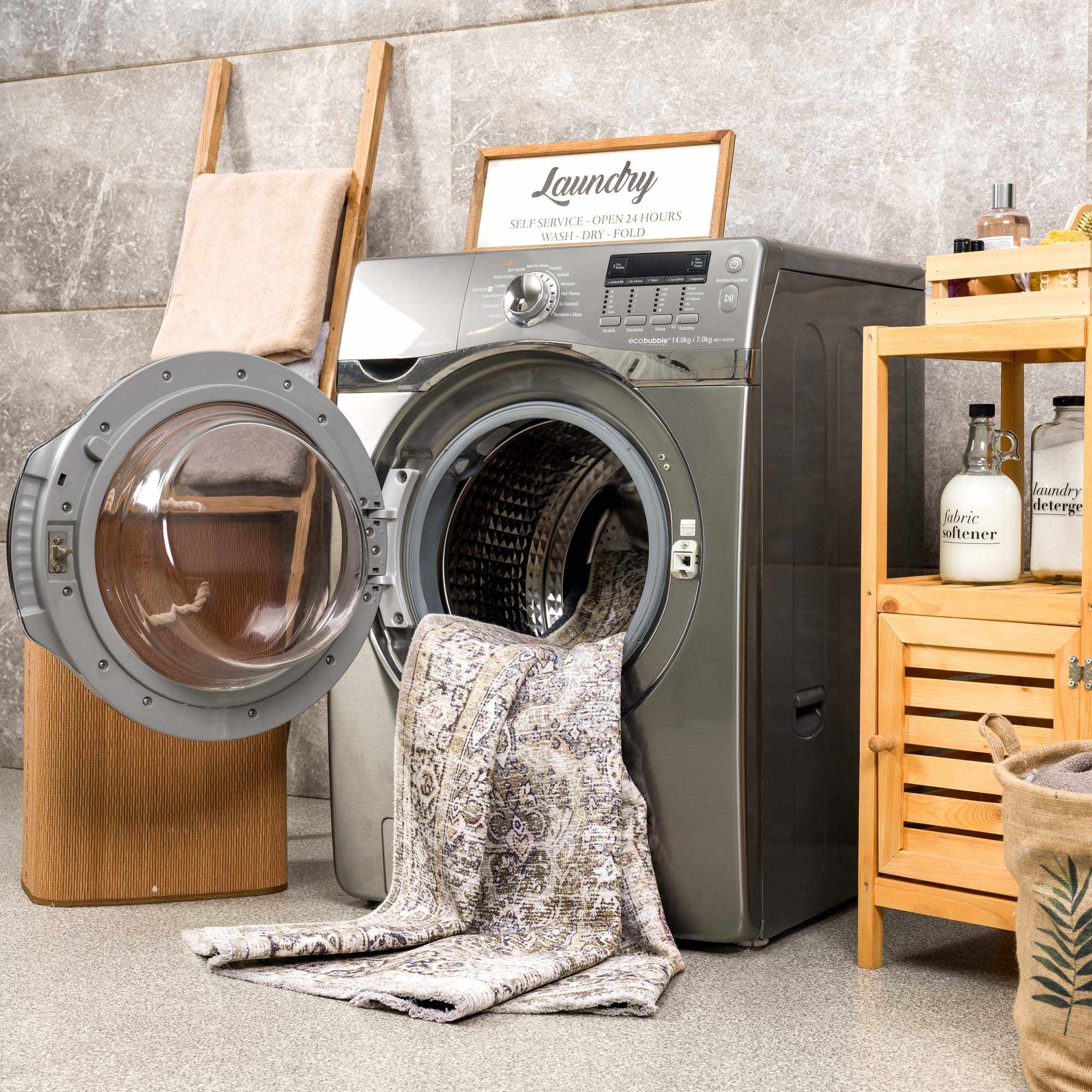 Olive Holi-2304 Washable Area Rug - Decor Addict, LLC