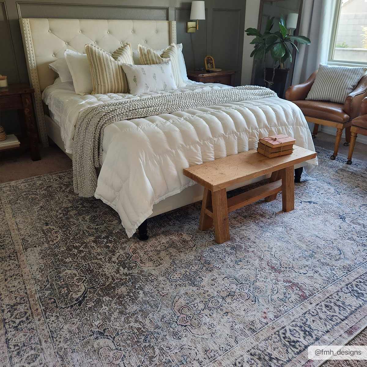 Olive Holi-2304 Washable Area Rug - Decor Addict, LLC