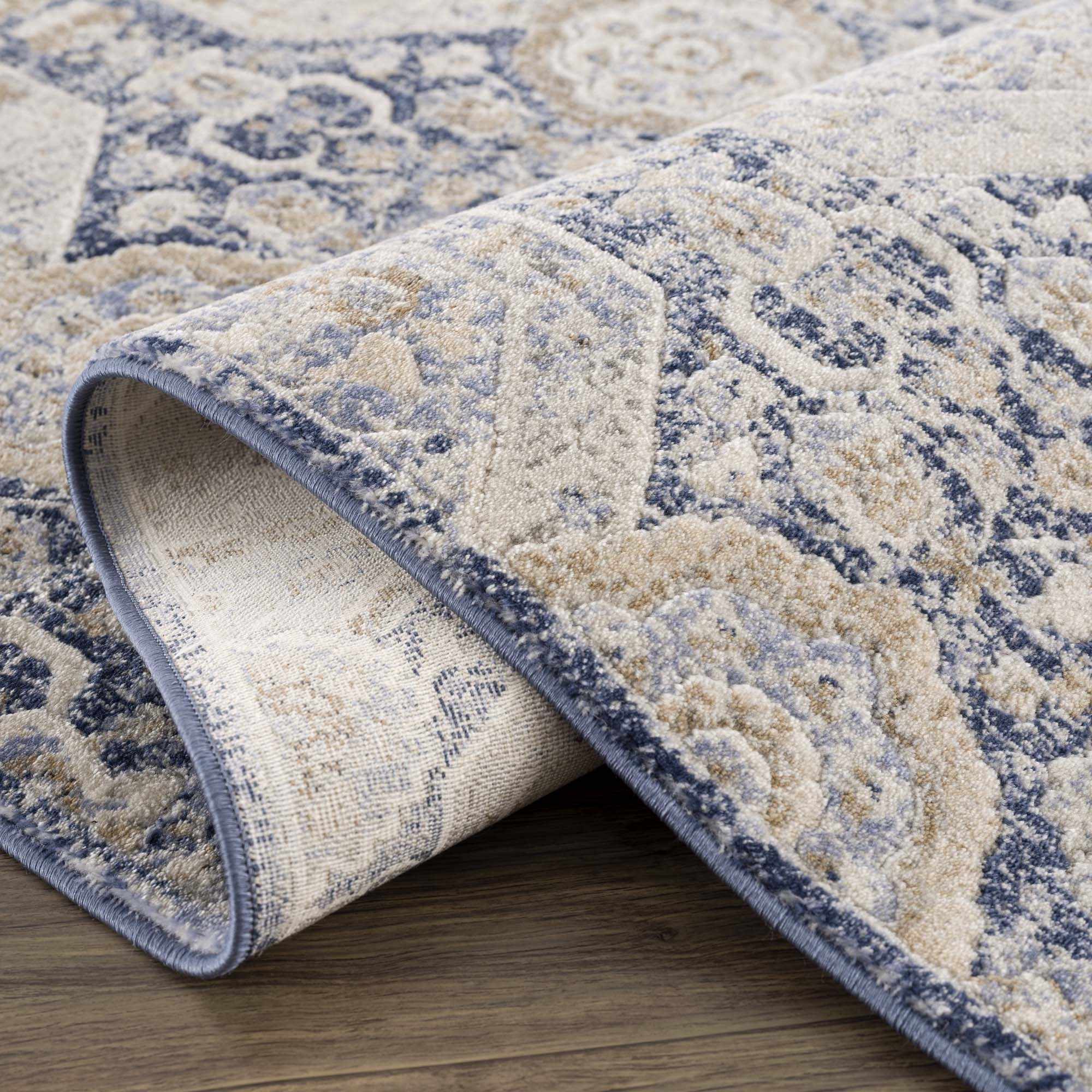 Parkerfield Blue Area Rug - Decor Addict, LLC