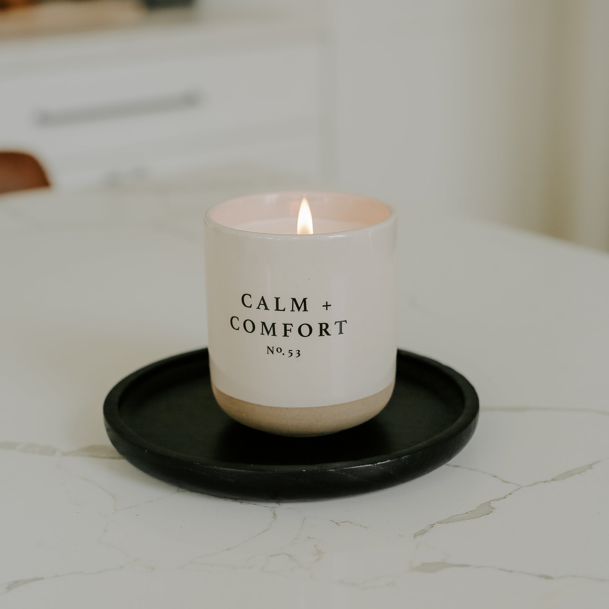 Black Round Wood Tray - Decor Addict, LLC