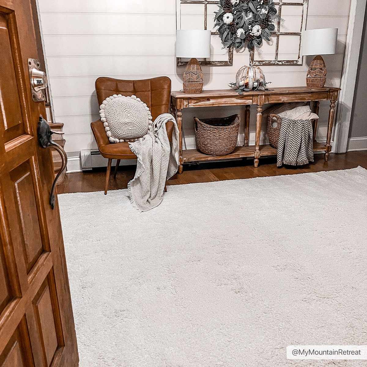 Judy Solid White Washable Rug - Decor Addict, LLC