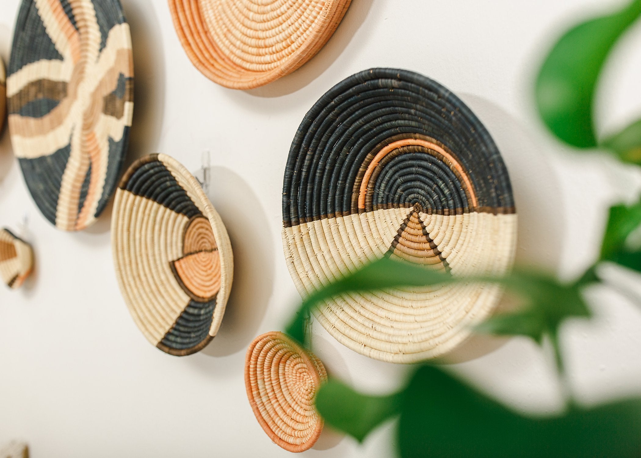 12" Large Peach Soleil Round Basket - Decor Addict, LLC