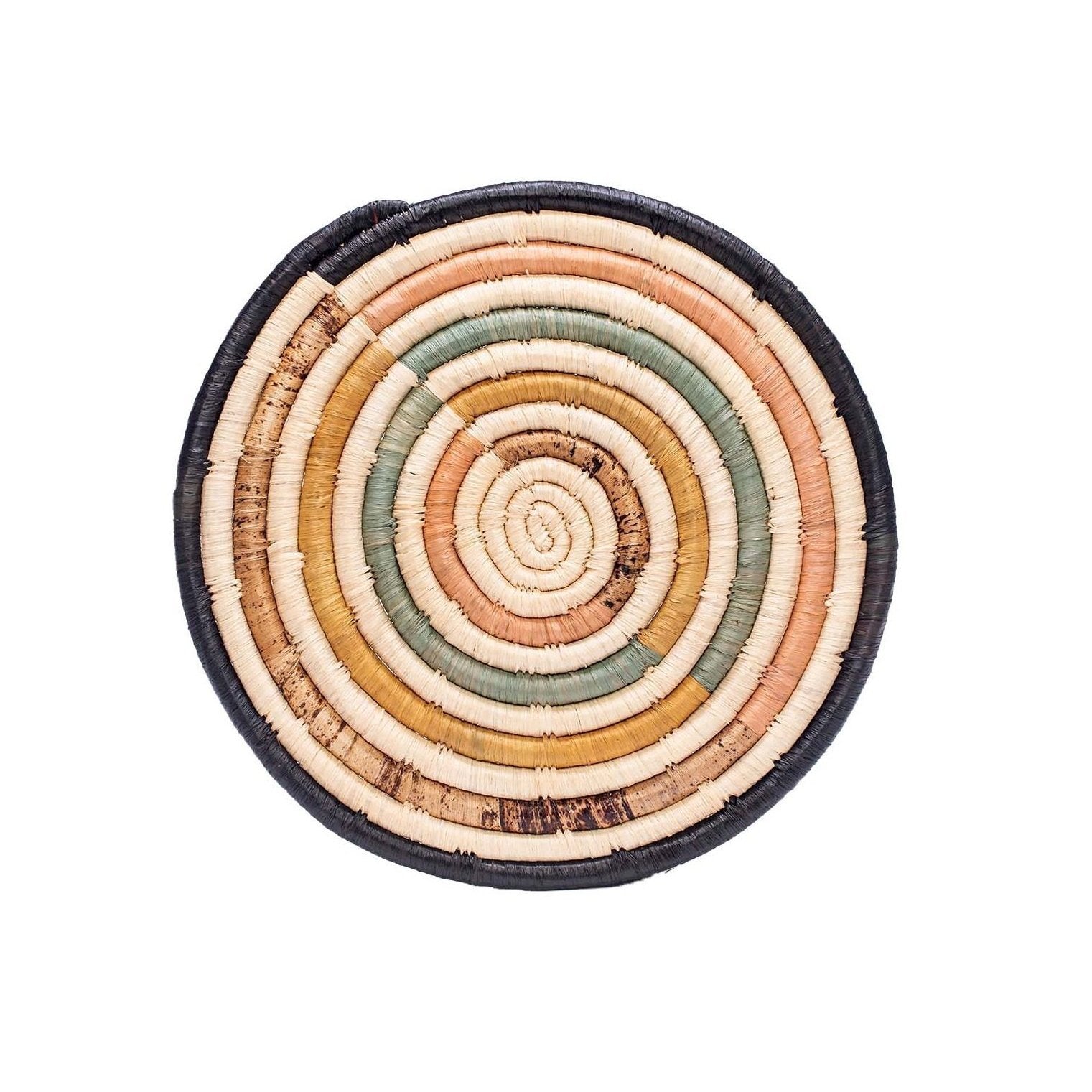 10" Peach & Banana Bark Striped Trivet - Decor Addict, LLC