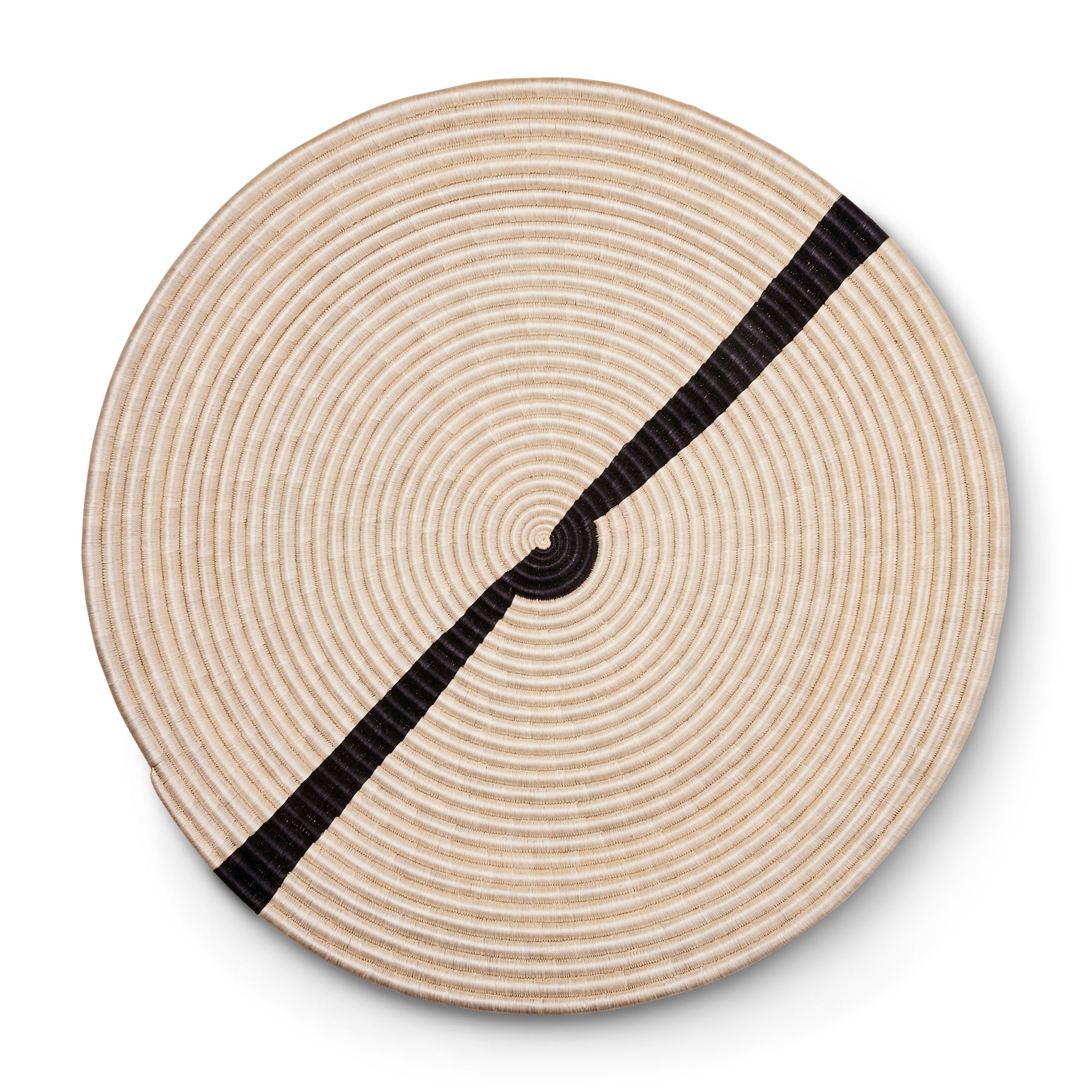 27" Rimmed Plate - Bold Black & White - Decor Addict, LLC