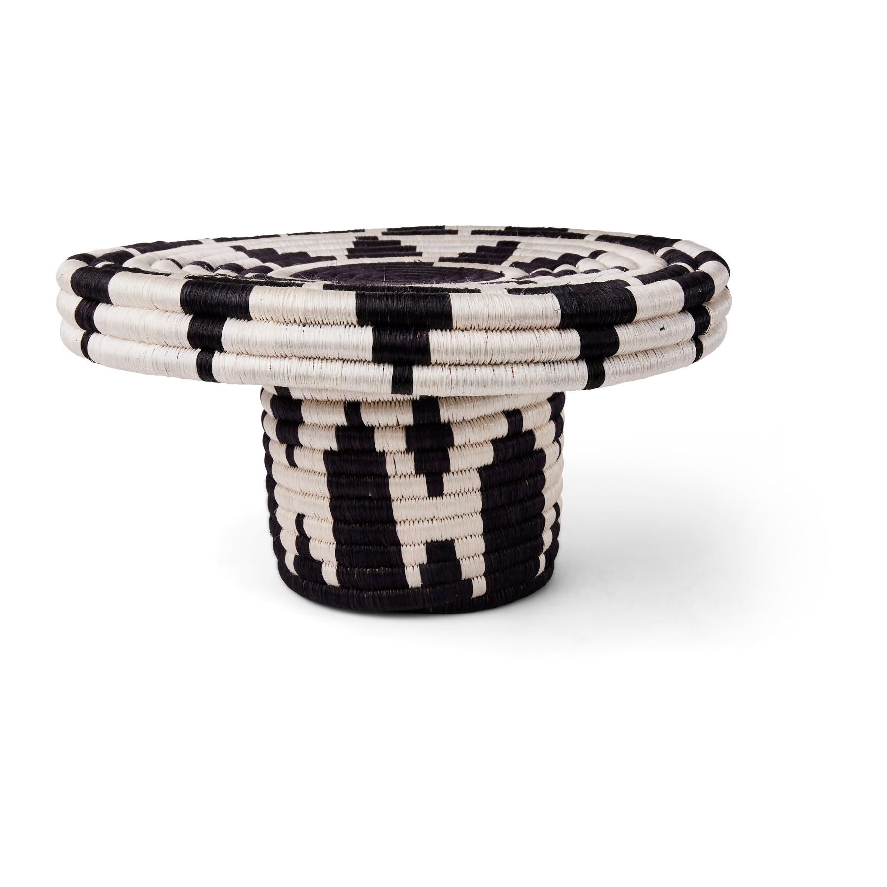 6" Tall Pedestal - Bold Black & White - Decor Addict, LLC