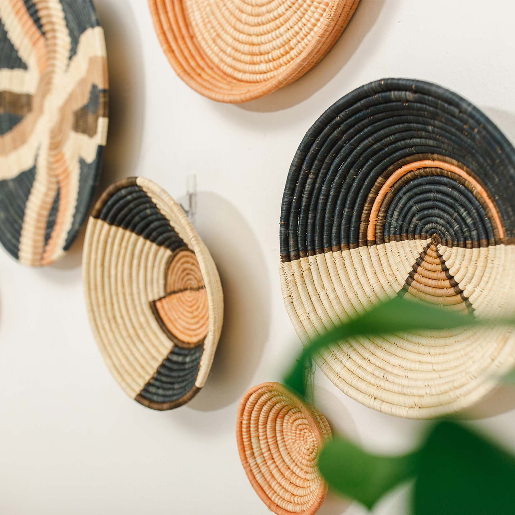 12" Large Peach Soleil Round Basket - Decor Addict, LLC