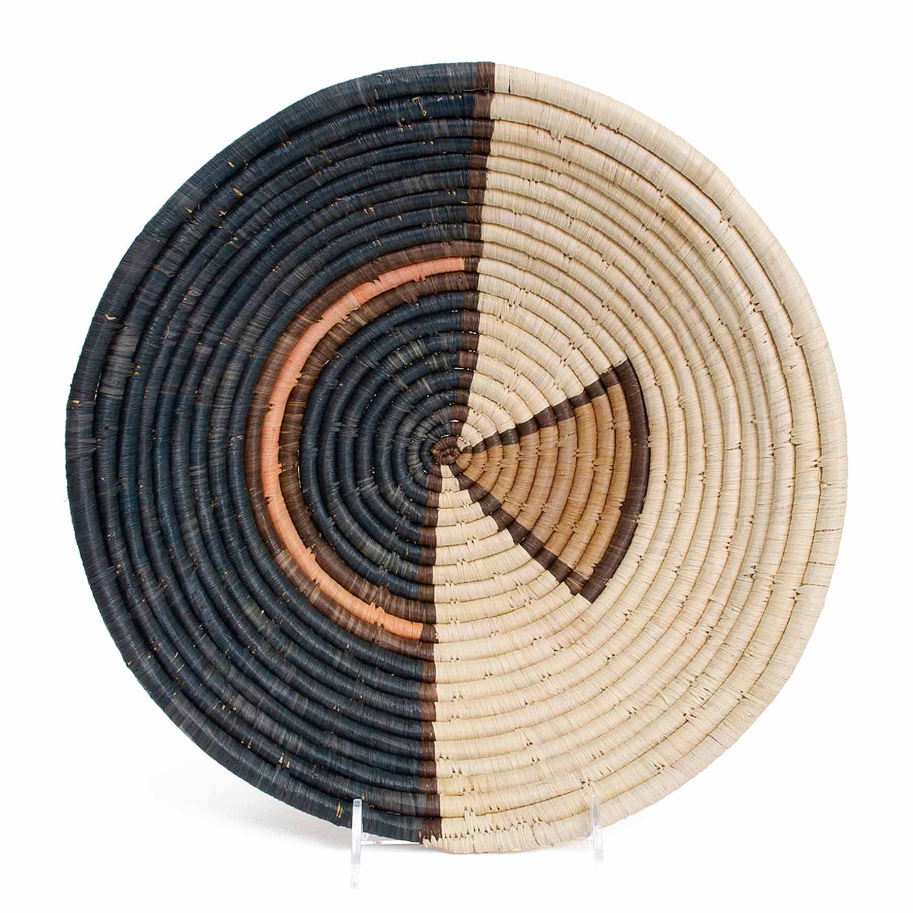 12" Large Peach Soleil Round Basket - Decor Addict, LLC