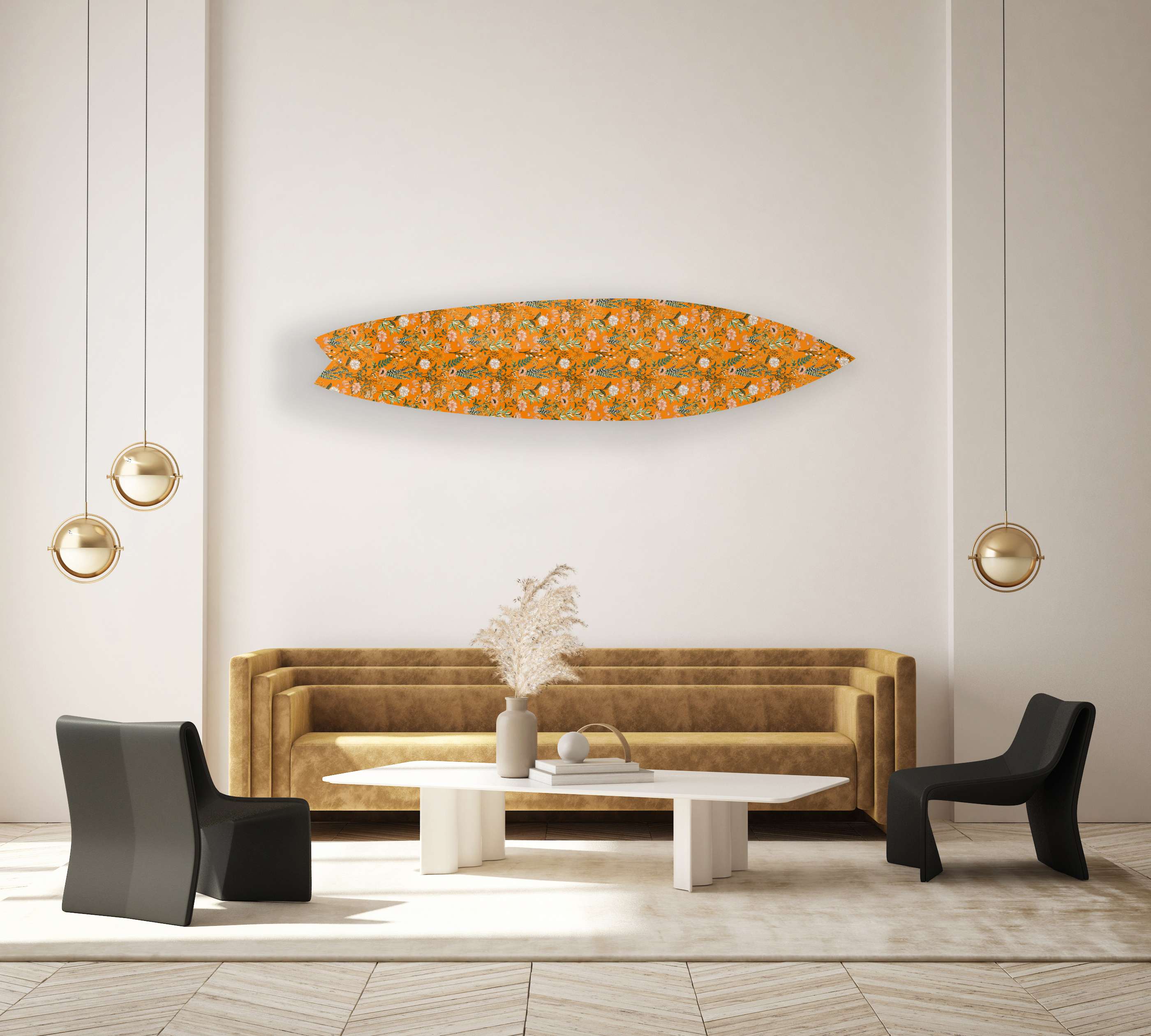 Beautiful Field Flowers Acrylic Surfboard Wall Art - Decor Addict, LLC