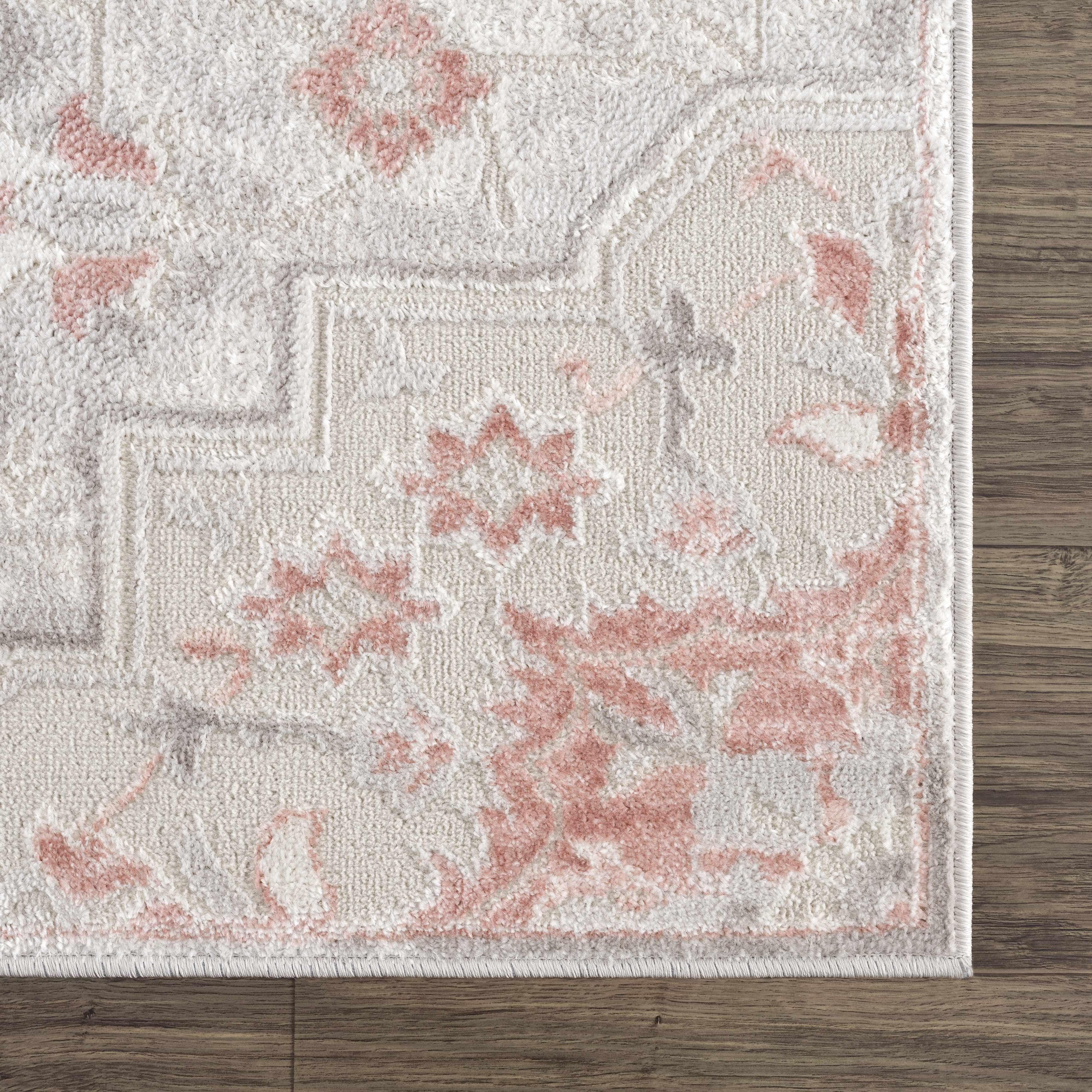 Calum Pink & Gray Area Rug - Decor Addict, LLC
