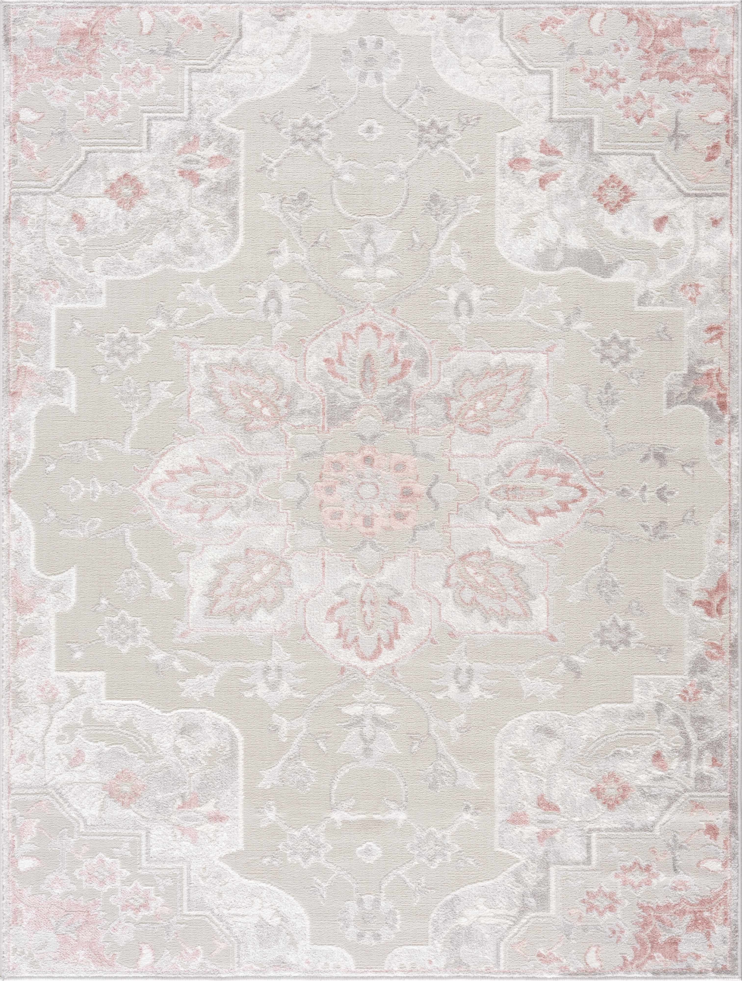 Calum Pink & Gray Area Rug - Decor Addict, LLC