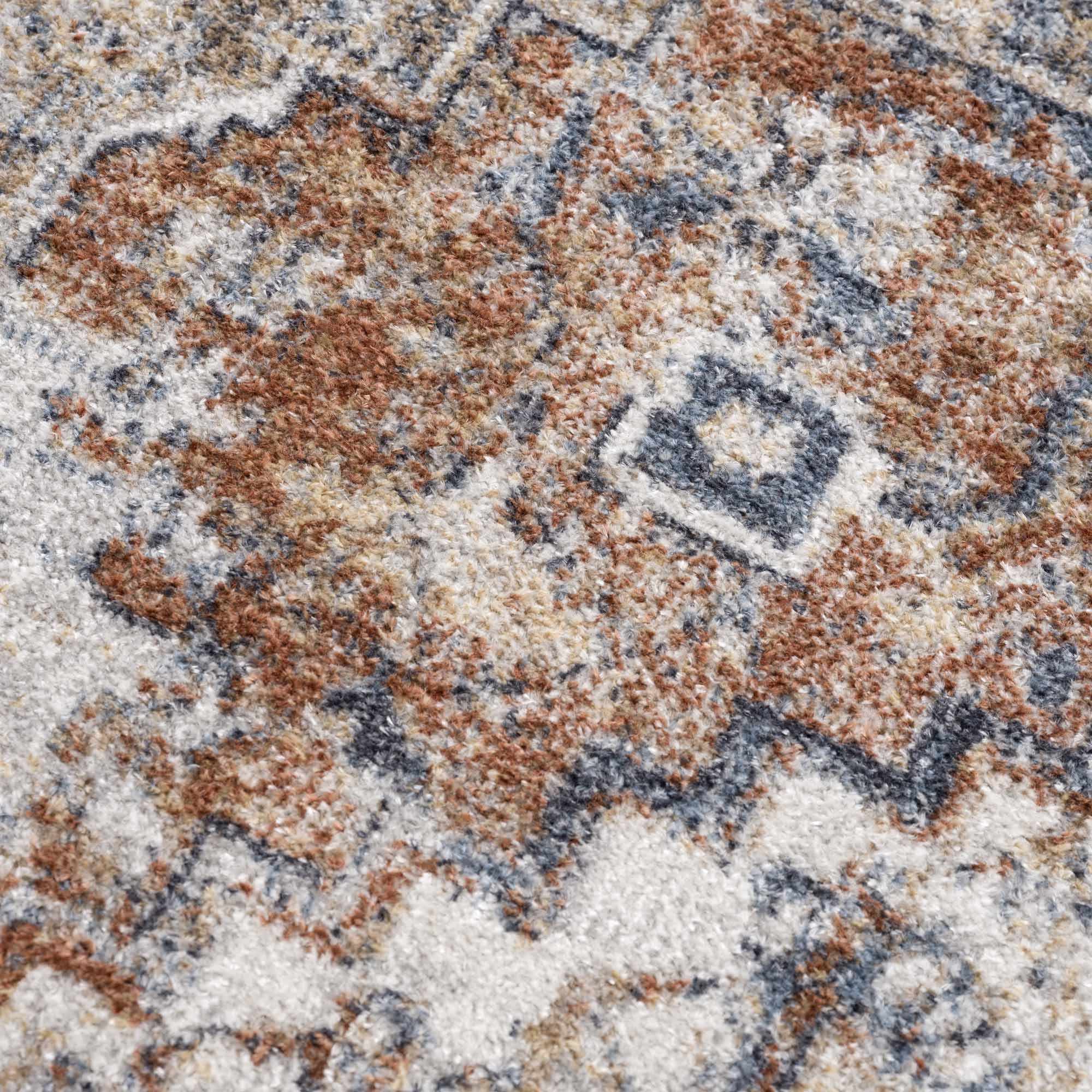 Rust Hera Washable Area Rug - Clearance - Decor Addict, LLC