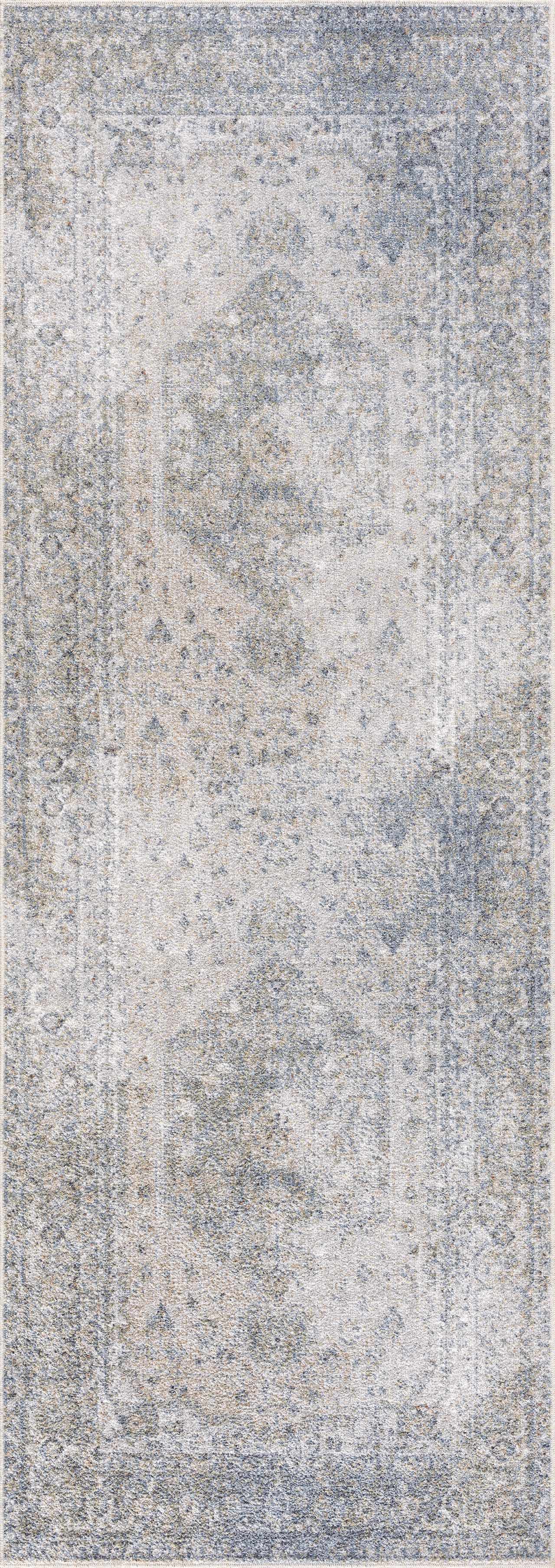 Gael Blue Washable Area Rug - Decor Addict, LLC
