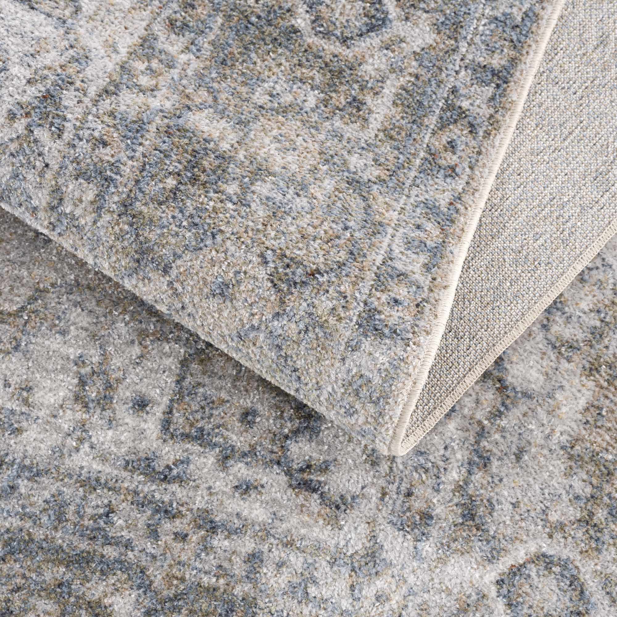 Gael Blue Washable Area Rug - Decor Addict, LLC