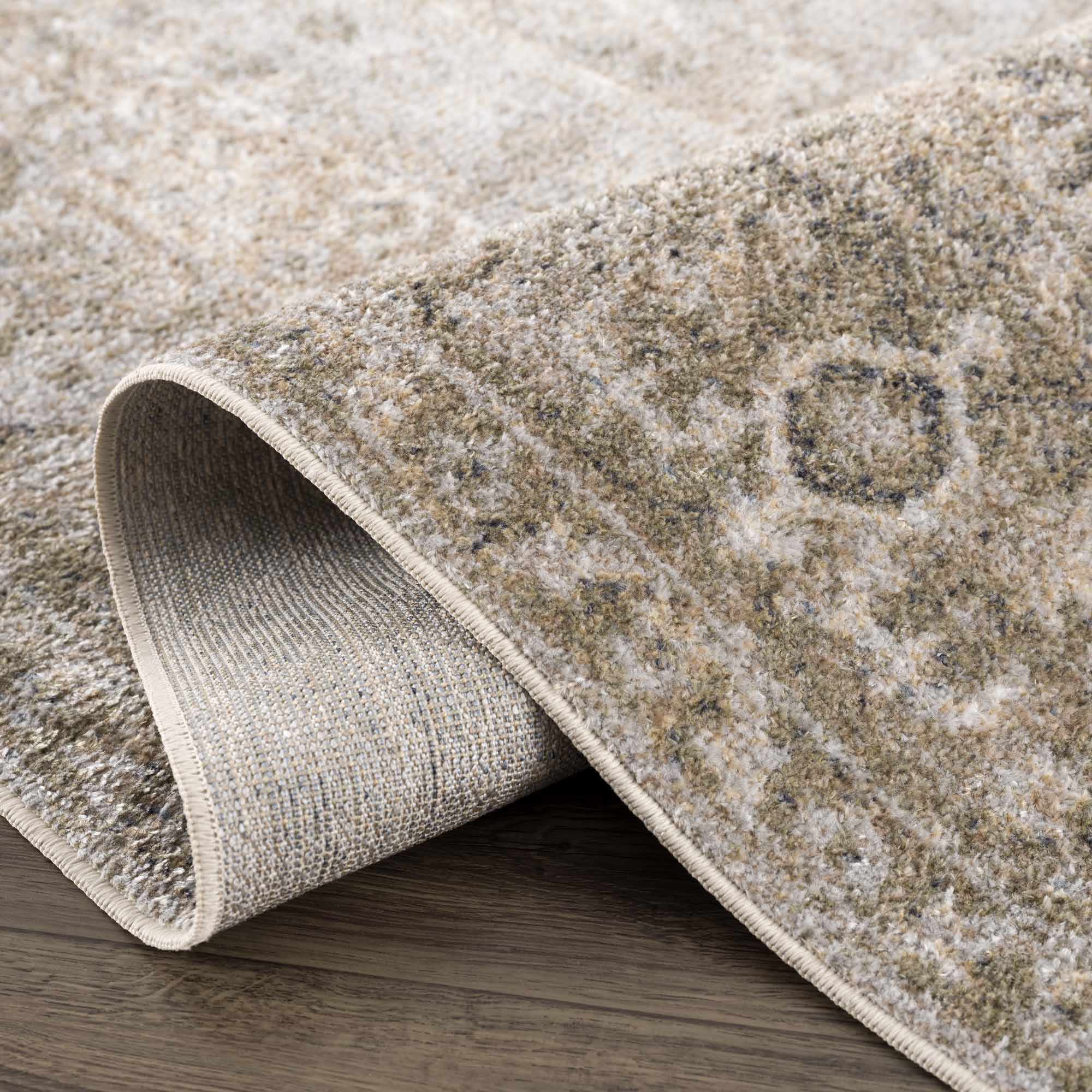 Gael Cream Washable Area Rug - Decor Addict, LLC