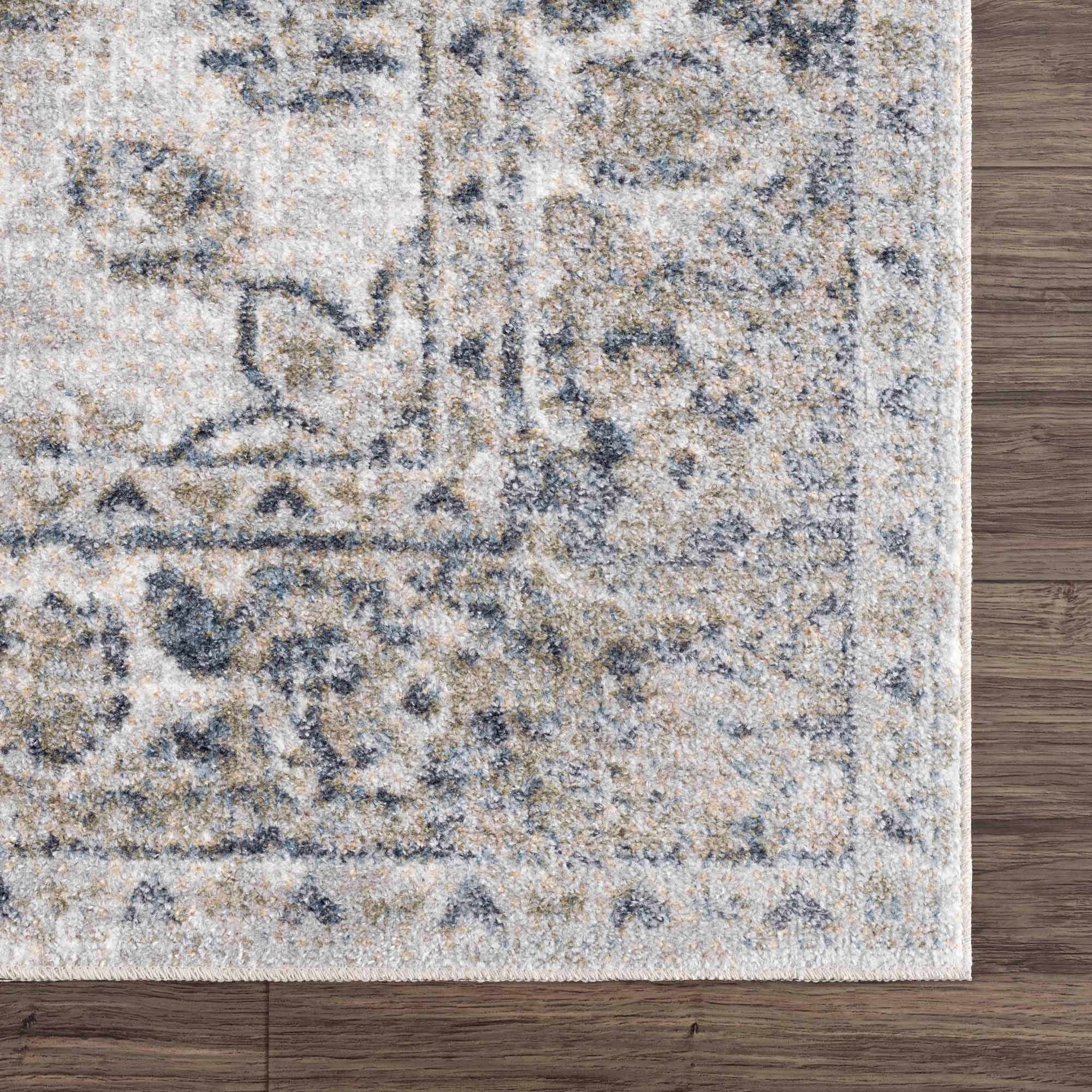 Rudo Blue Washable Area Rug - Decor Addict, LLC