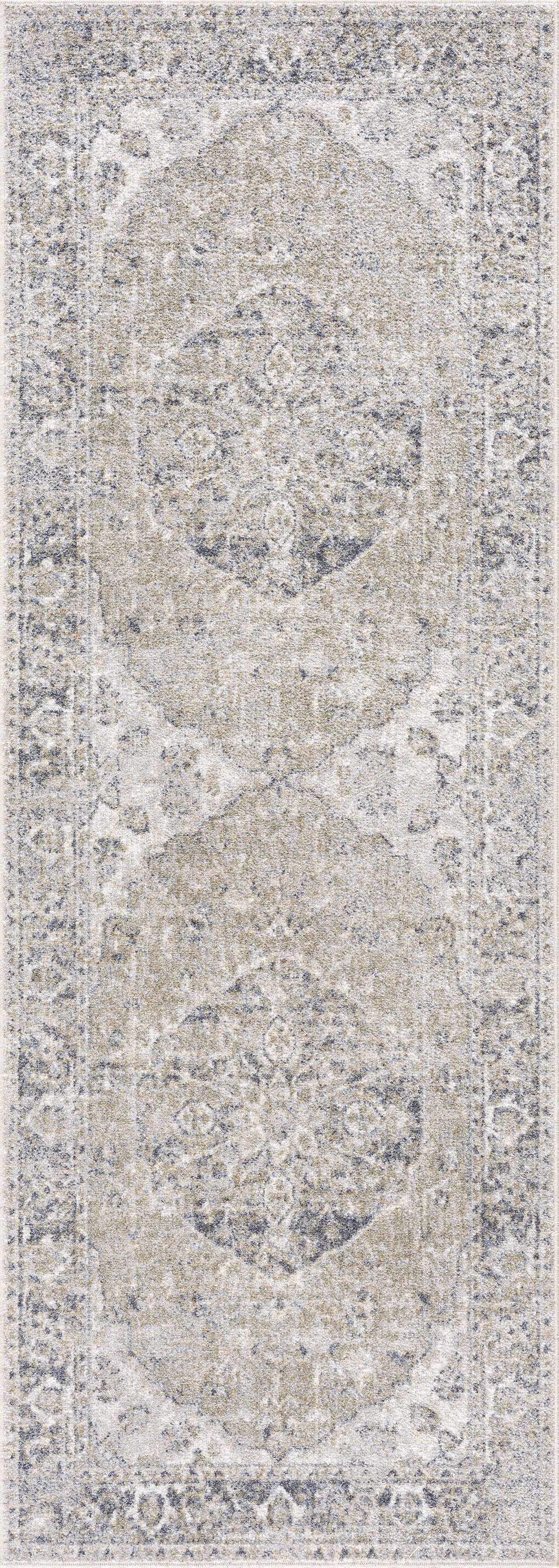 Rudo Blue Washable Area Rug - Decor Addict, LLC