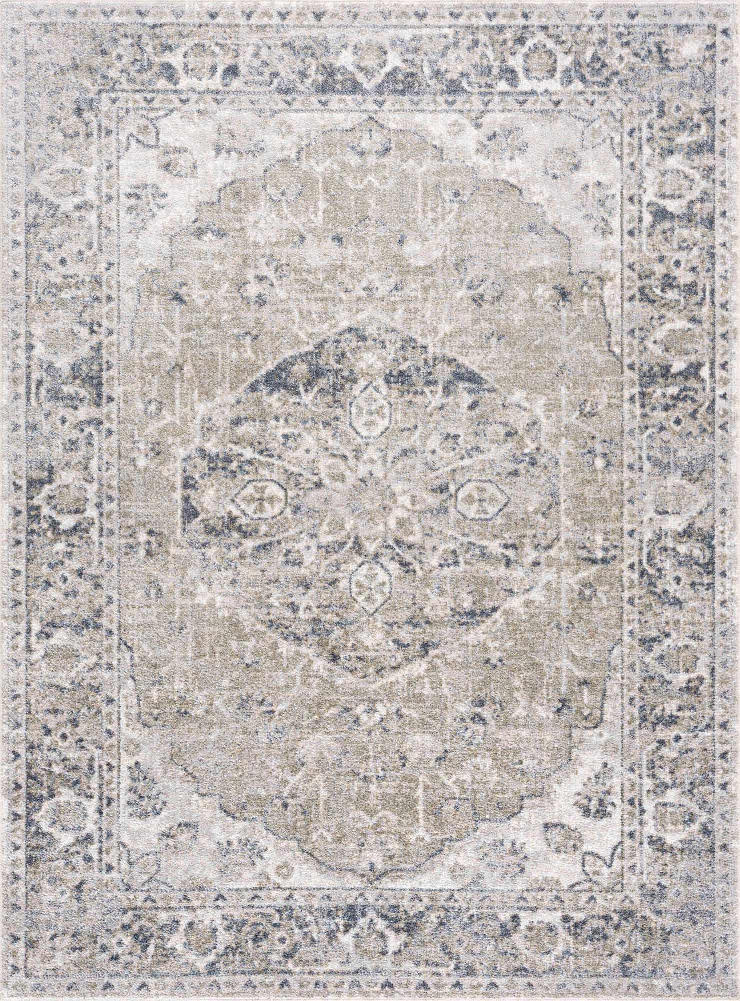 Rudo Blue Washable Area Rug - Decor Addict, LLC