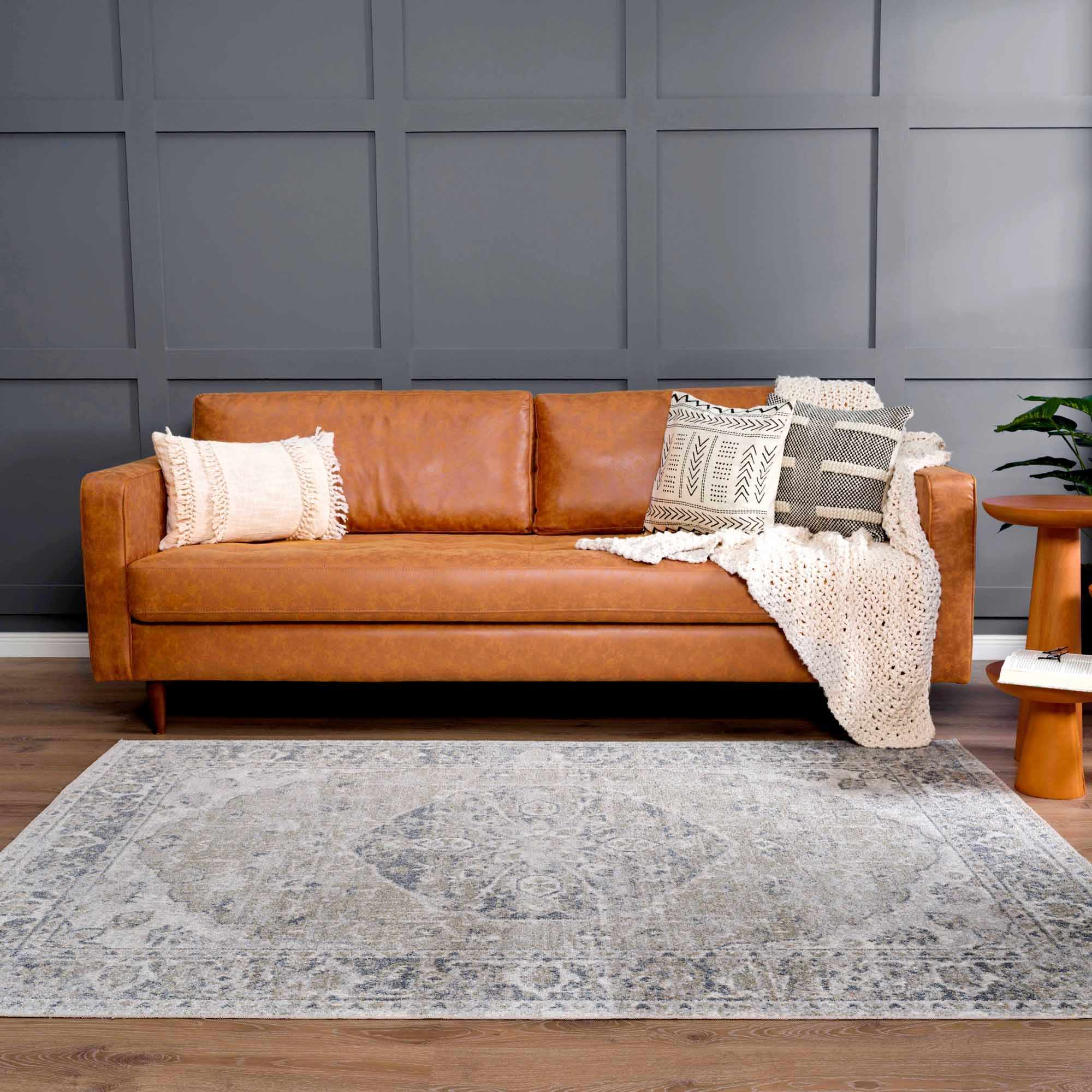 Rudo Blue Washable Area Rug - Decor Addict, LLC