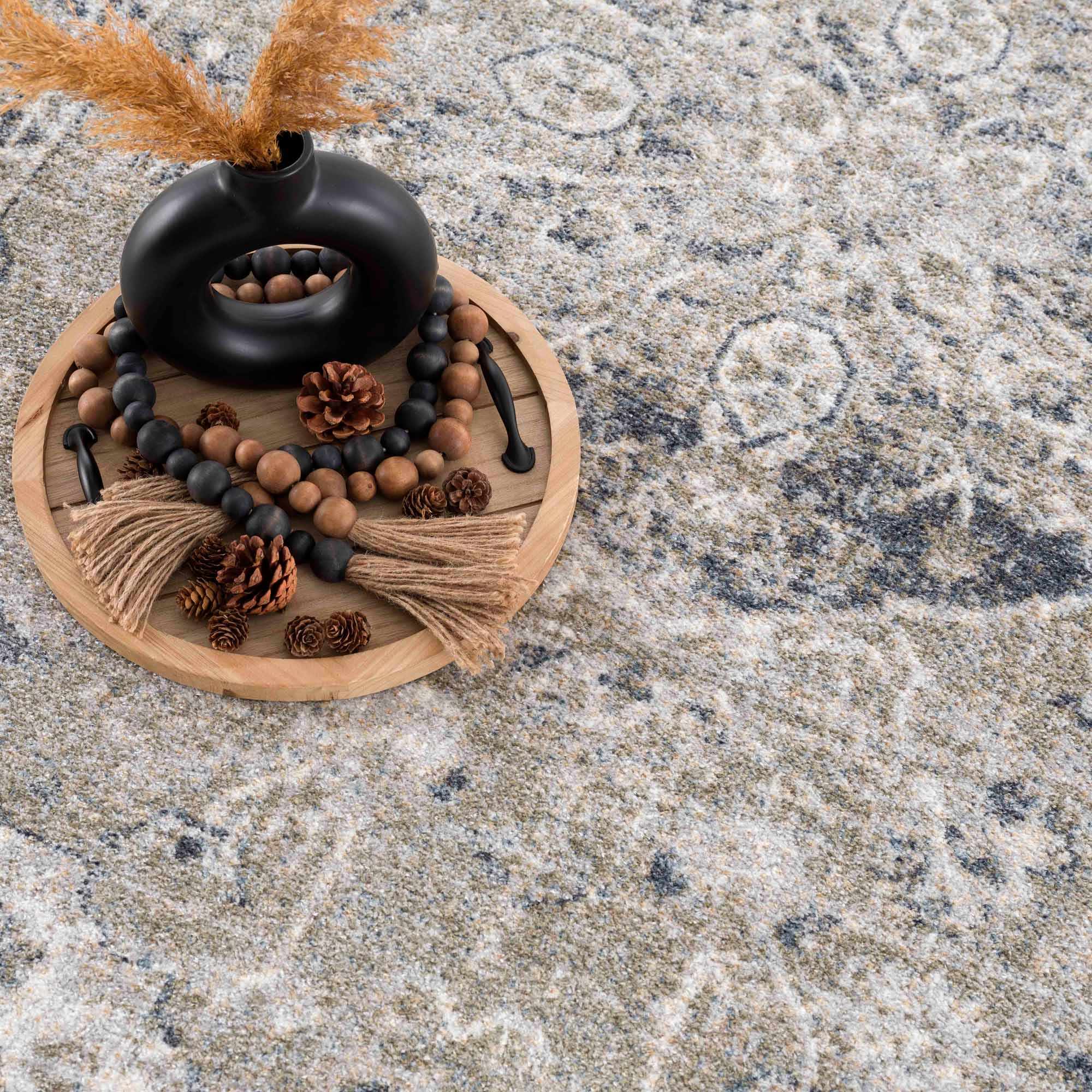 Rudo Blue Washable Area Rug - Decor Addict, LLC