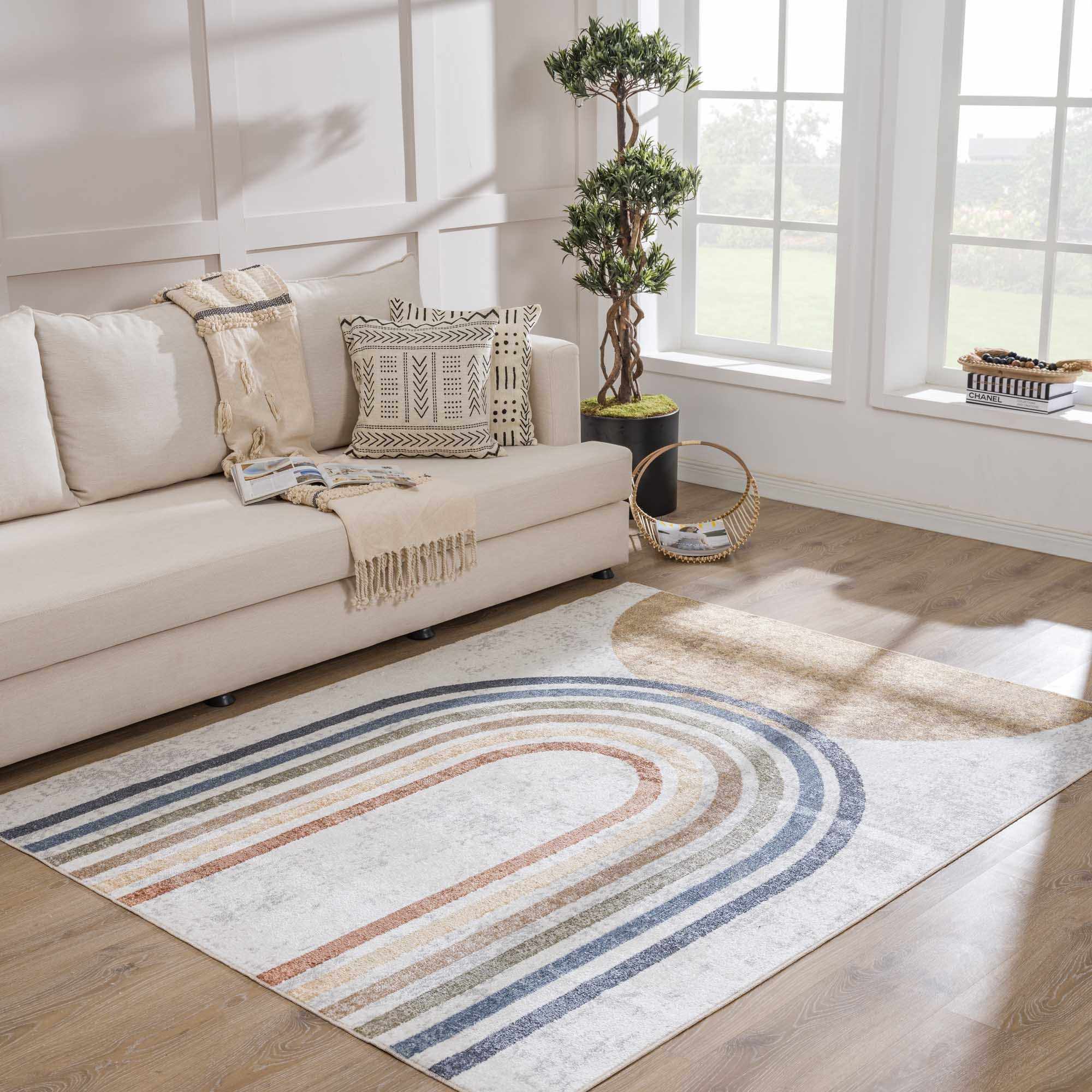 Giza Washable Area Rug - Decor Addict, LLC