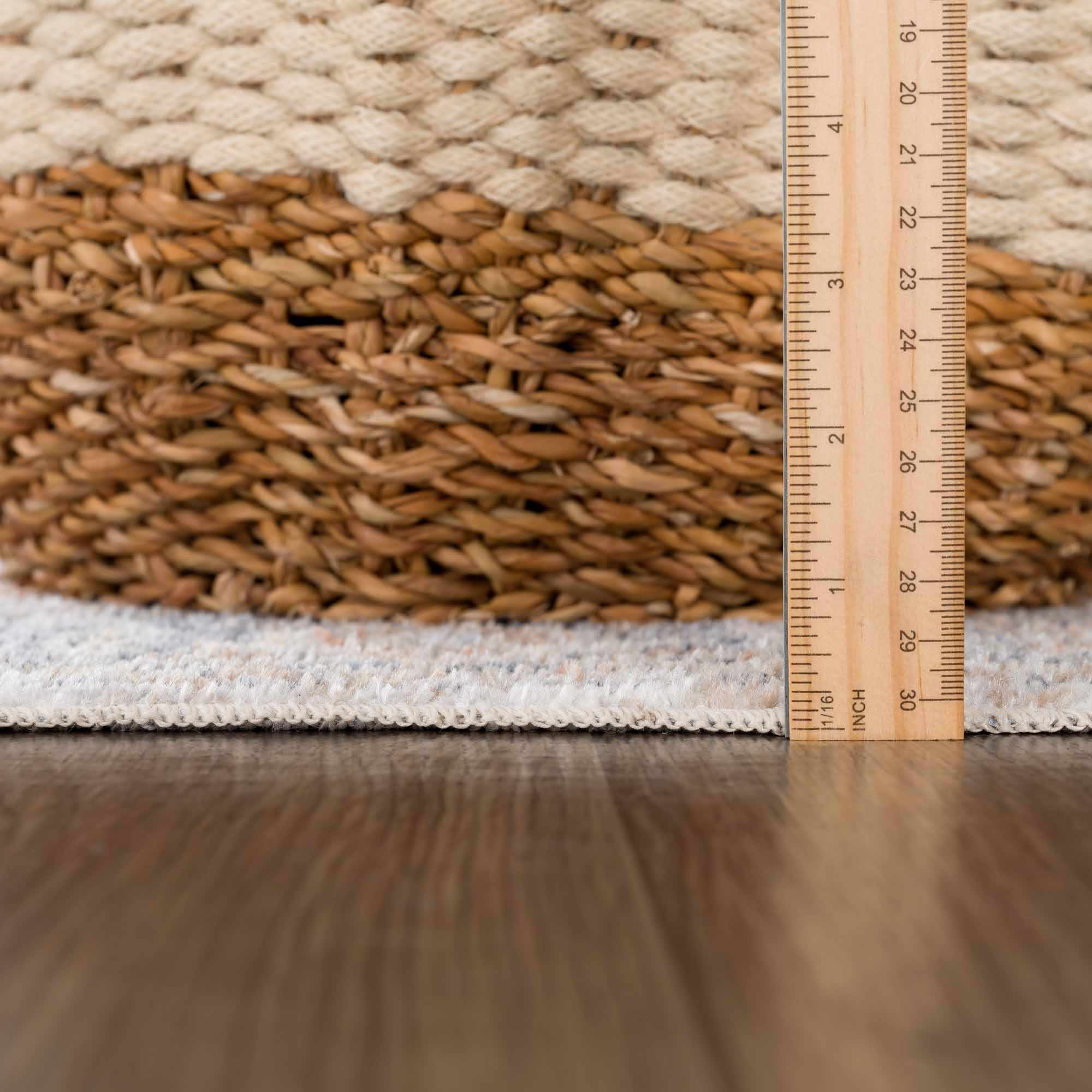 Akram Gray & Orange Washable Area Rug - Decor Addict, LLC