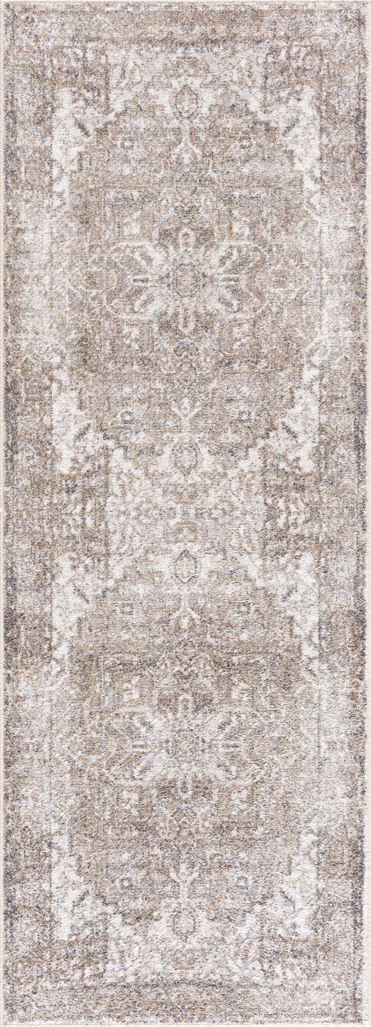 Hera Brown&Cream Washable Area Rug - Decor Addict, LLC