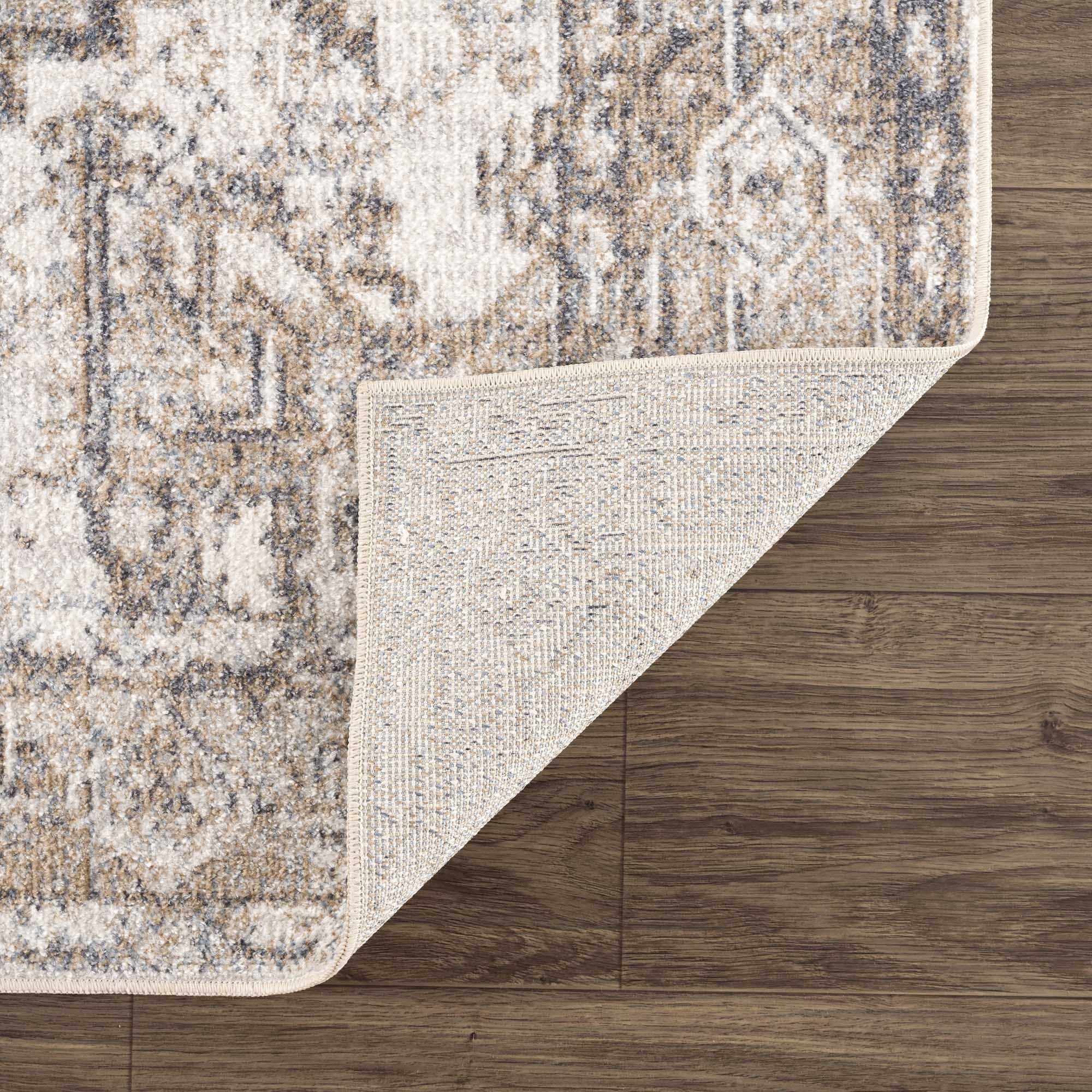 Hera Brown&Cream Washable Area Rug - Decor Addict, LLC
