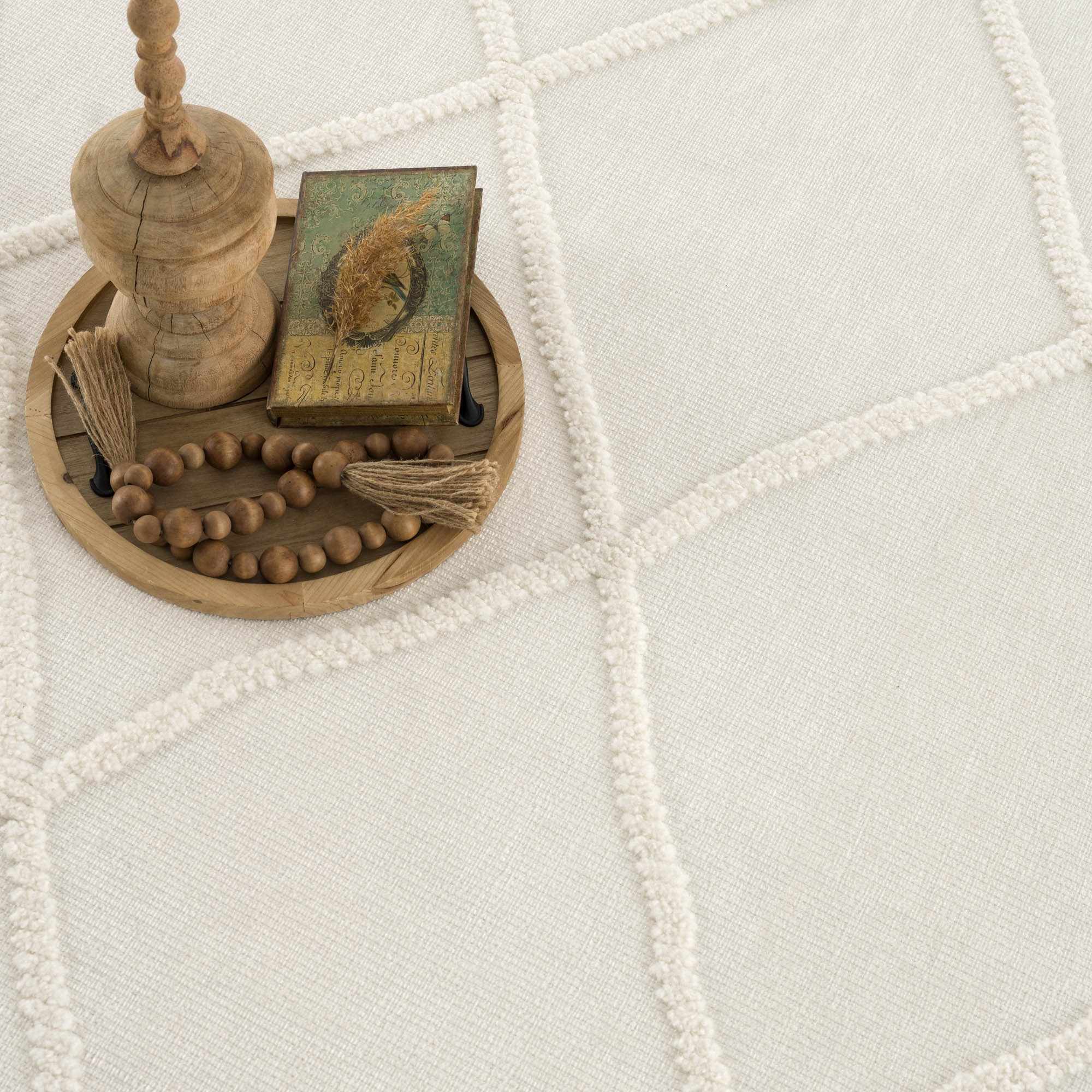 Amani White Washable Area Rug - Decor Addict, LLC