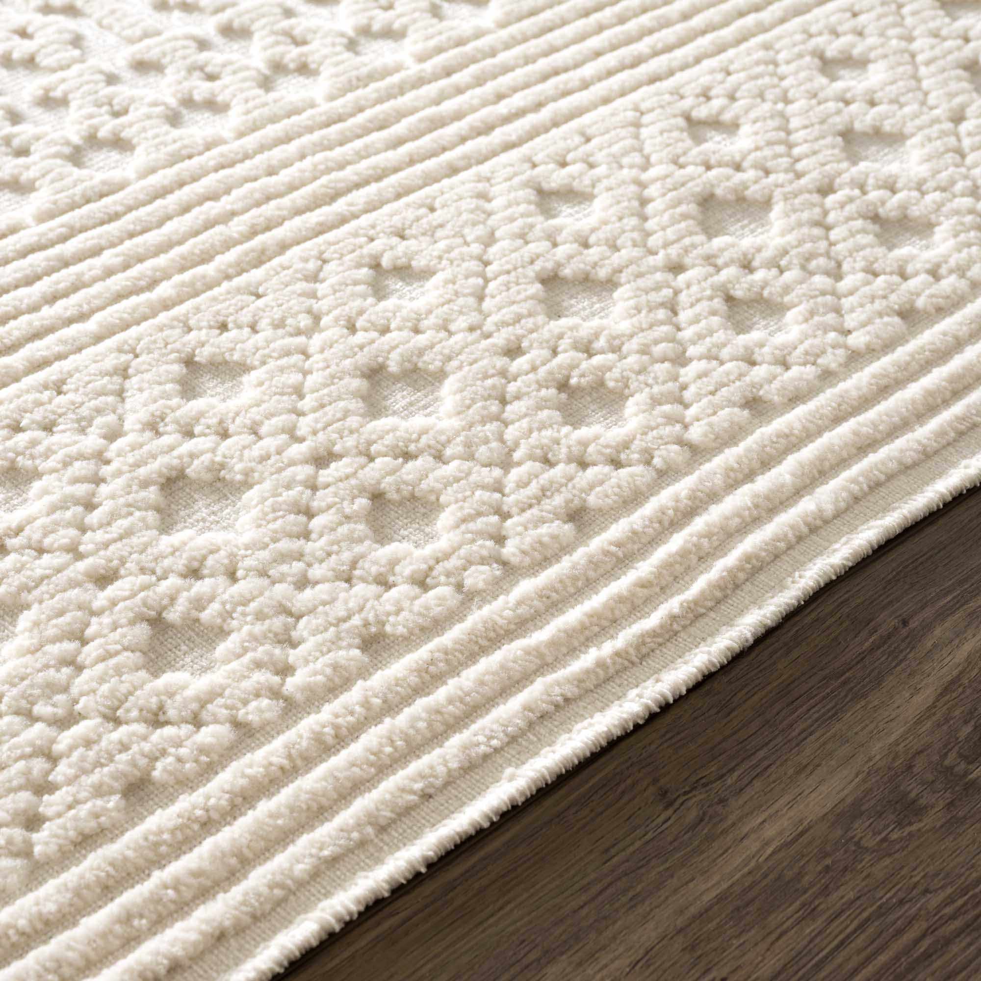 Drago White Washable Area Rug - Decor Addict, LLC