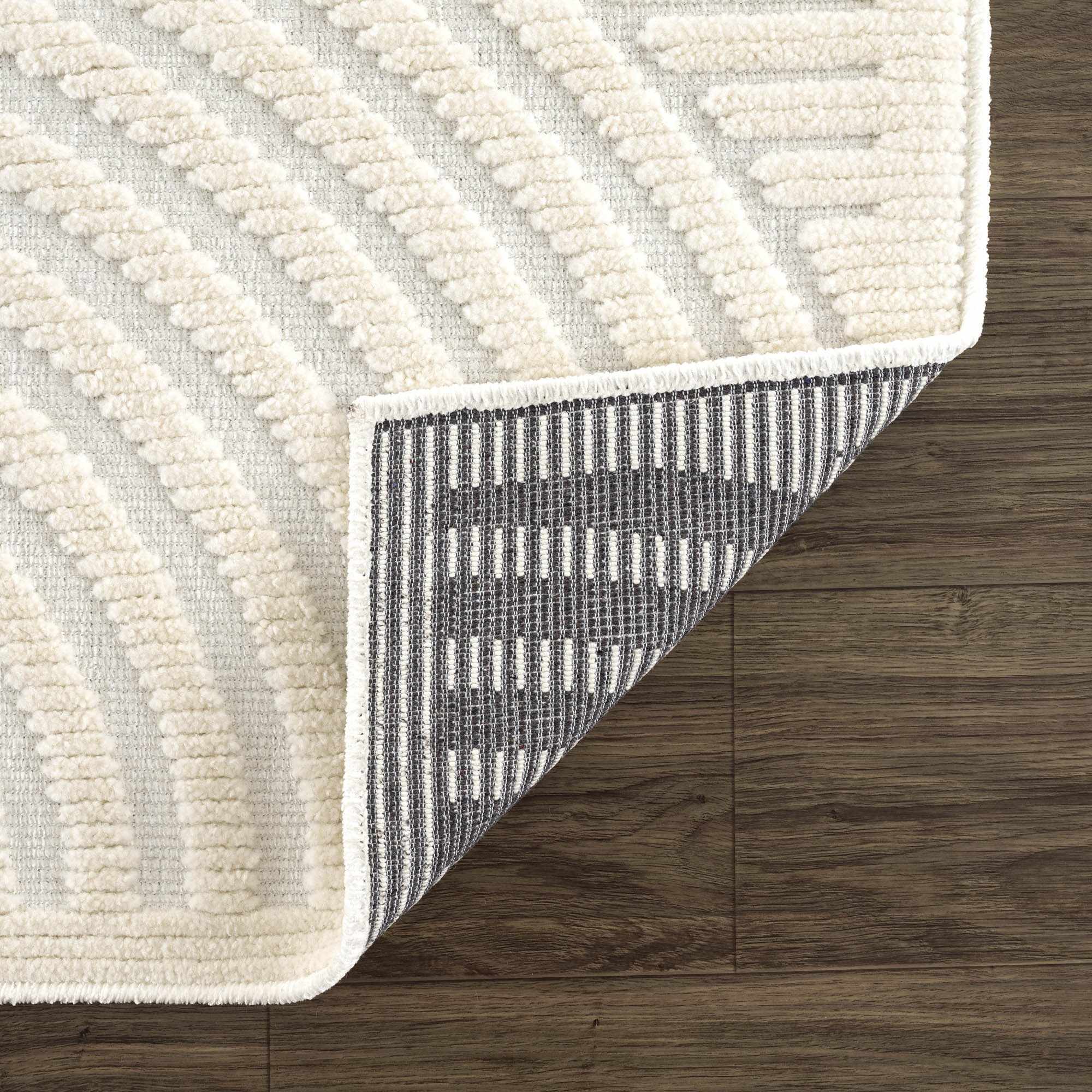 Deron White Washable Area Rug - Decor Addict, LLC